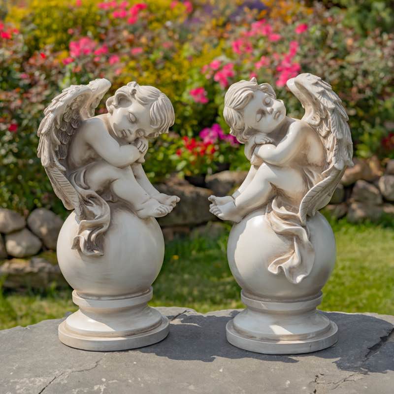 Kareemah Angels & Cherubs Weather Resistant Polyresin Garden Statue