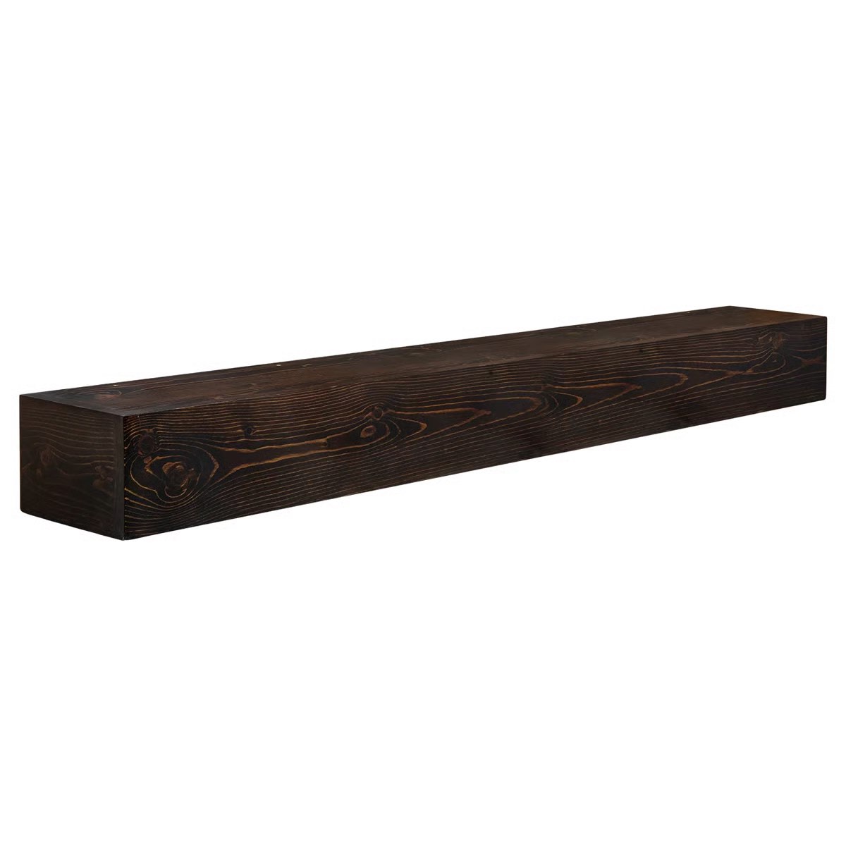 haynor solid wood fireplace mantel floating shelf