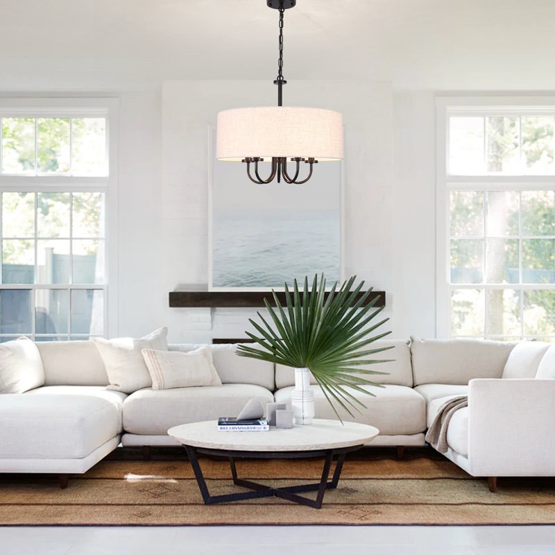 Gula 5 - Light Dimmable Drum Chandelier