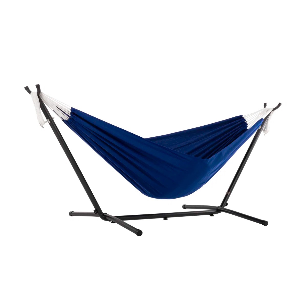 Vivere Northey Double Classic Polyester Hammock with Stand (450 lb Capacity)