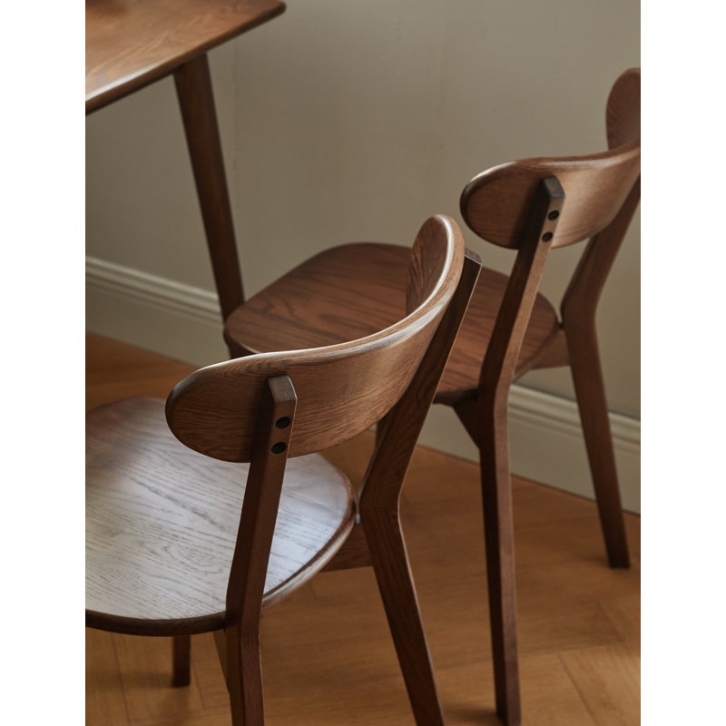 Babbette Solid Wood Side Chair Dining Chair (Set of 2)