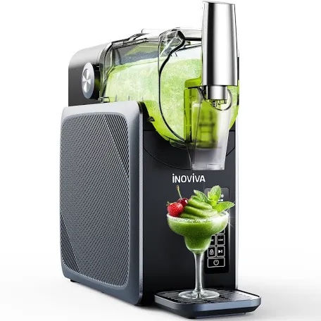 Slushie Machine, No Ice Needed, 68 oz INOVIVA Slushy Machine for Home with Self-Cleaning Function, Professional Frozen Drink Maker, 5 Preset Programs, Frozen Margaritas, Frappés, Milkshake, and More