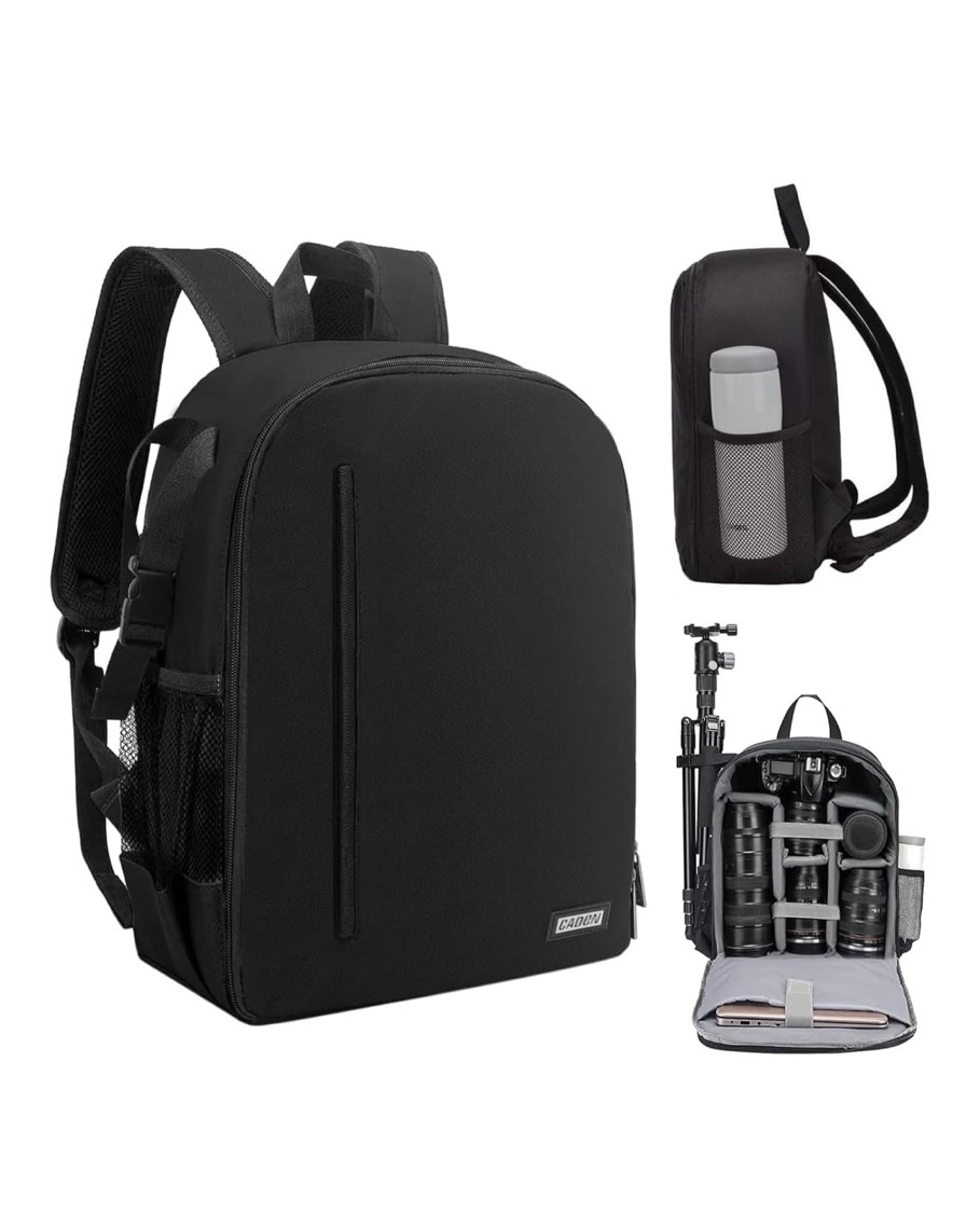 CADeN Camera Backpack Bag Professional for DSLR/SLR Mirrorless Camera Waterproof, Camera Case Compatible for Sony Canon Nikon