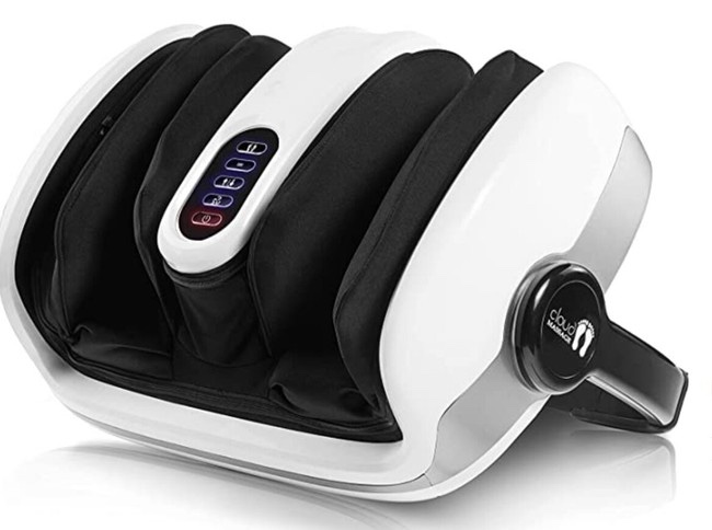 Cloud Massage Shiatsu Foot Massager Machine - Stress Relief Gifts - Deep Kneading Heated Massager - for Diabetic Foot Pain Relief  Neuropathy  Plantar Fasciitis  Feet & Calf Circulation (with Remote)