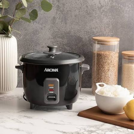 aroma 6-cup pot style rice cooker