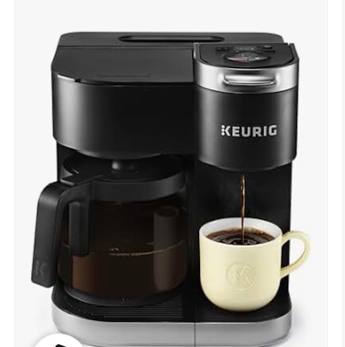 Keurig - K-Duo 12-Cup Coffee Maker and Single Serve K-Cup Brewer - Black