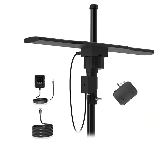 2025 Digital HD TV Antenna Outdoor, 1600+ Miles Long Ranges, Directional 360 Degree Rotation,Outdoor TV Antenna for Smart TV,Support 2 TVs-8K 4K 1080p All Smart/Old TVs VHF UHF-35ft HDTV Cable