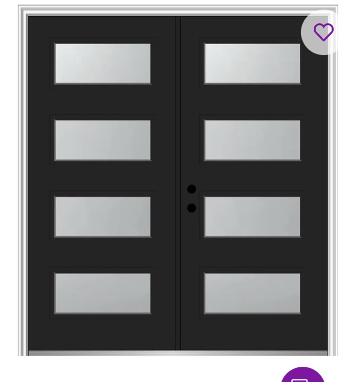 Brand New 81.75'' Glass Fiberglass Front Entry Doors By MMI DOOR