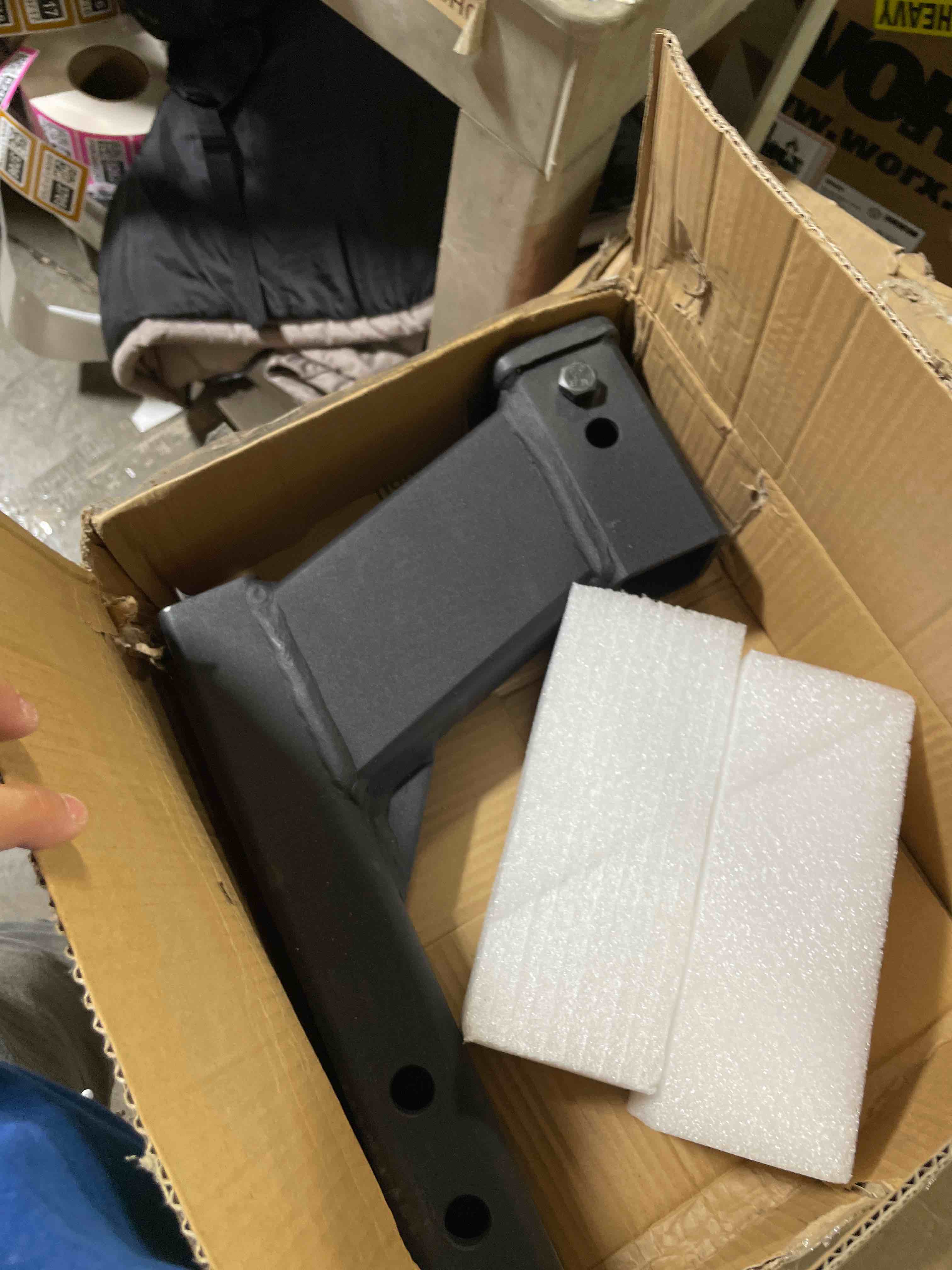 Condition photo showing New/Like New for TOPTOW Trailer Hitch Extender Adapter with 8-inch Riser/Drop, 2" Receiver, 2-inch Solid Shank, 10000lbs Capacity…