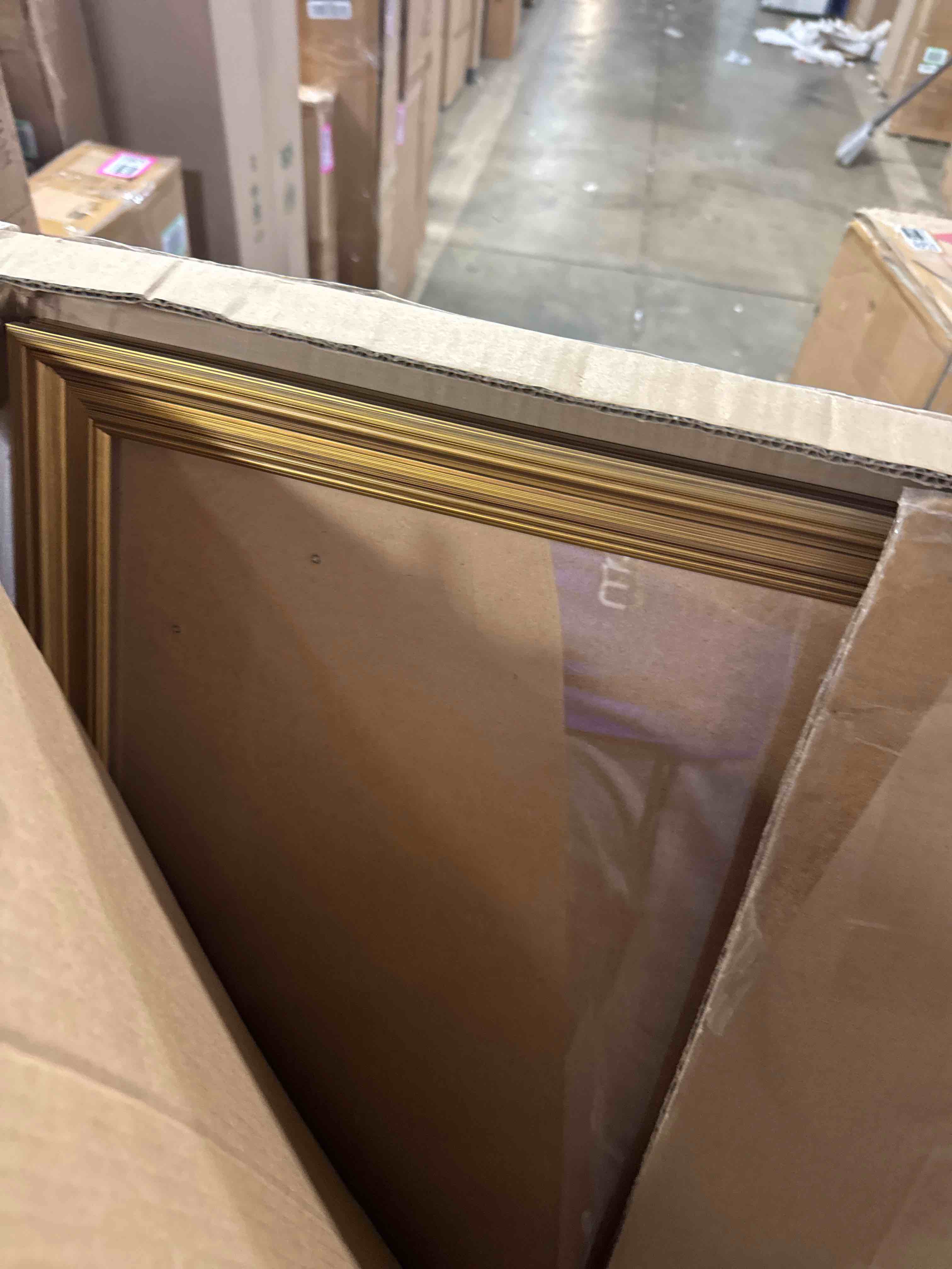 Condition photo showing New/Like New for 24x36 Frame, Transitional Modern Design Picture Frames, 24 by 36 Rustic Poster Frame for Home Decor, Gold Vintage Photo Frames, Horizontal or Vertical Display, Choose Size & Color Gold 24x36in