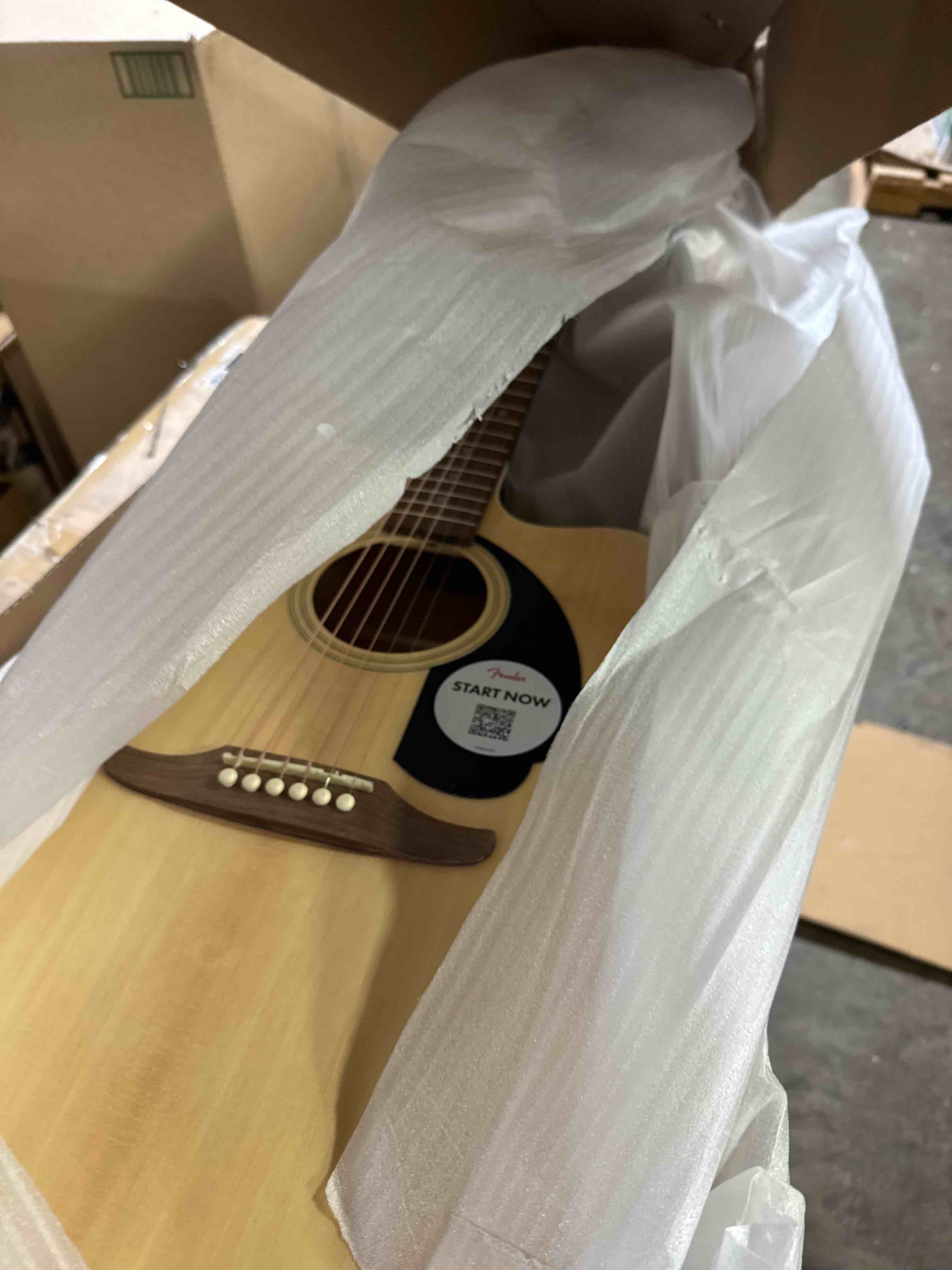 Condition photo showing New/Like New for Fender California Debut Redondo CE Series Acoustic Guitar, Beginner Guitar, 2-Year Warranty, Includes Built-In Tuner, Natural