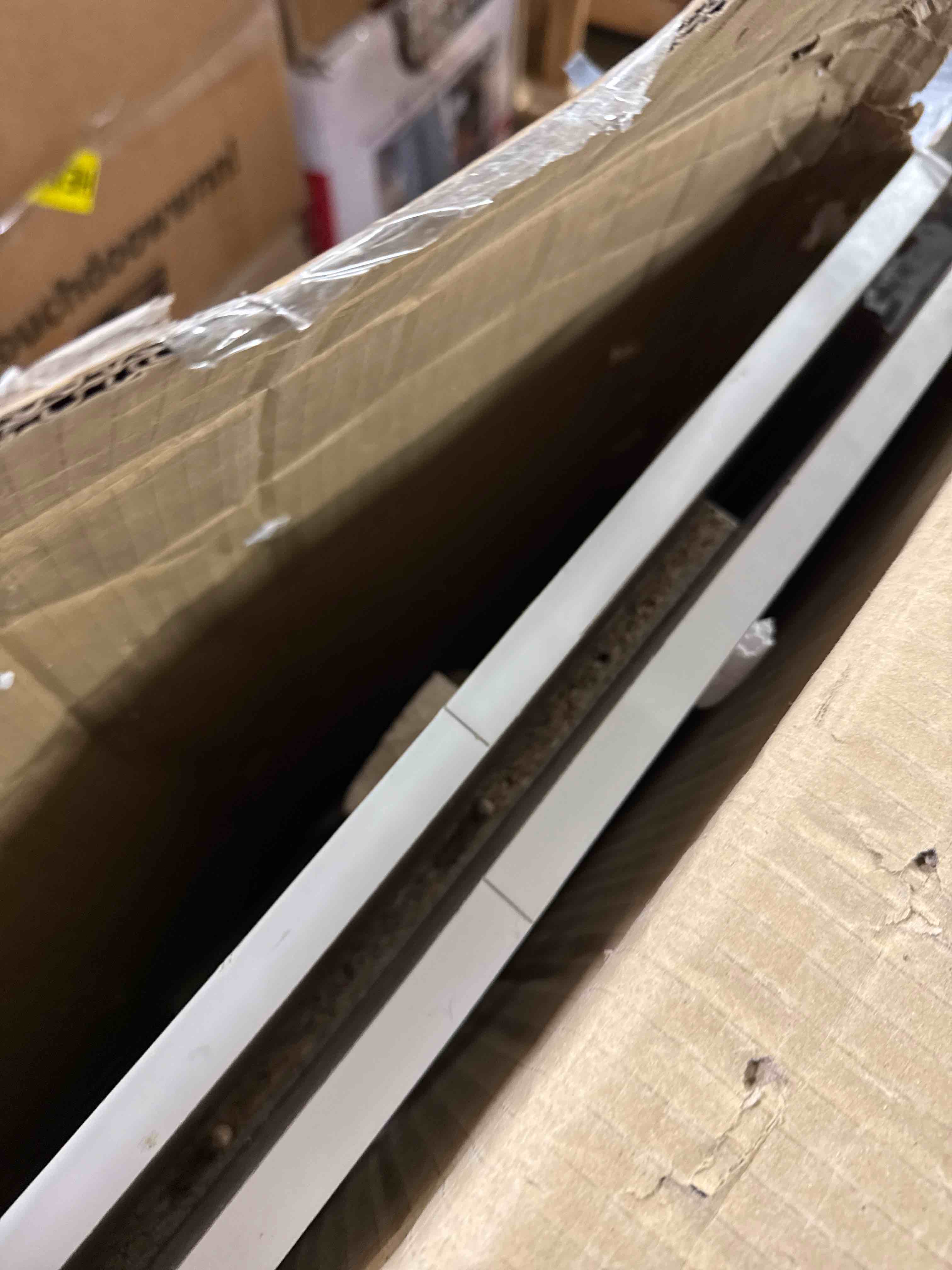 Condition photo showing Good Condition for Furinno Claude Mid Century Style Coffee Table with Wood Legs, Marble White