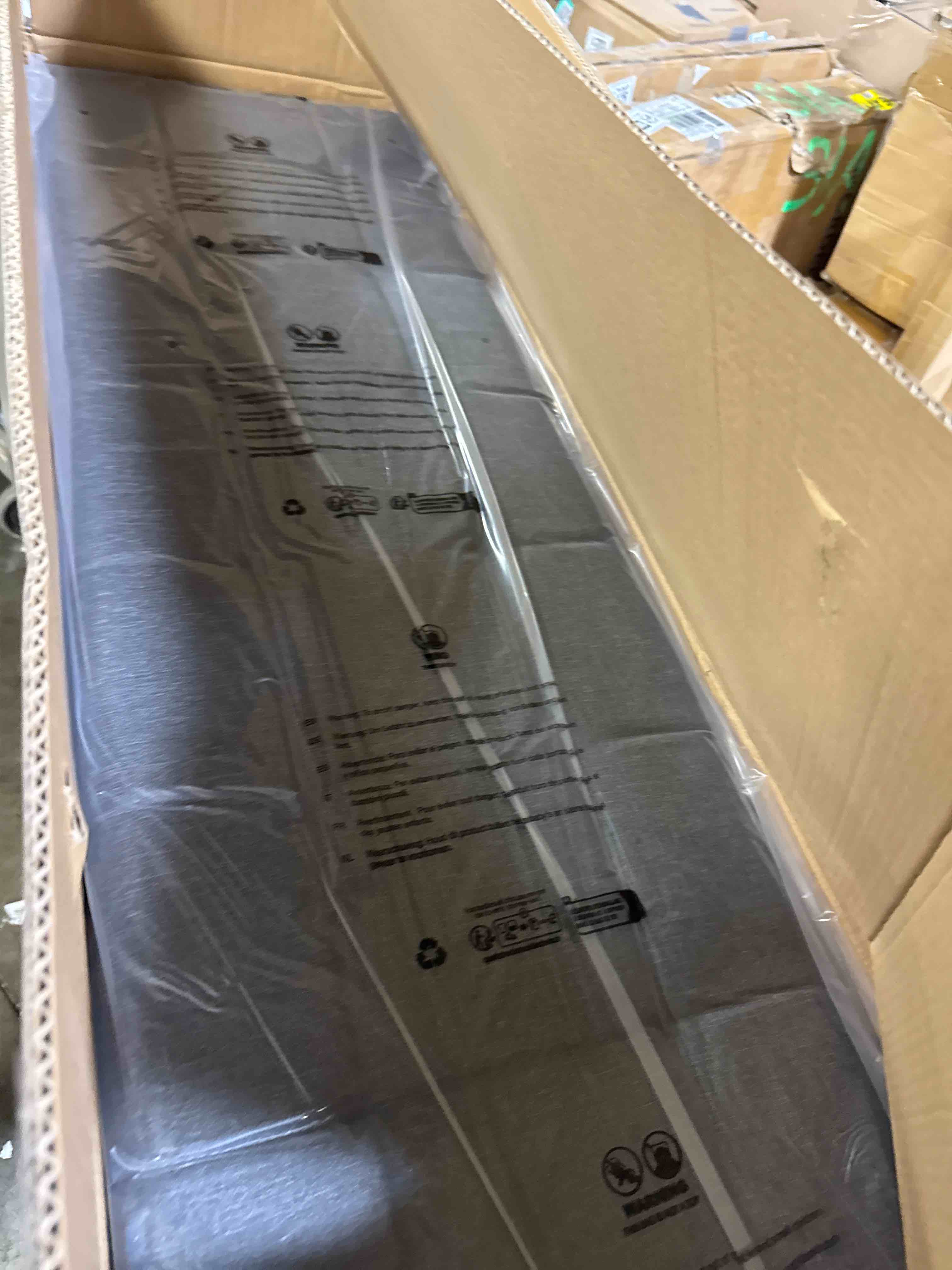 Condition photo showing New/Like New for LUE BONA 44.5” End of Bed Bench with Shelf, Linen Tufted Upholstered Storage Shoe Bench, Modern Bedroom Bench with Metal Legs for Living Room, Entryway, Dining Room, 300 LB, Carbon Gray