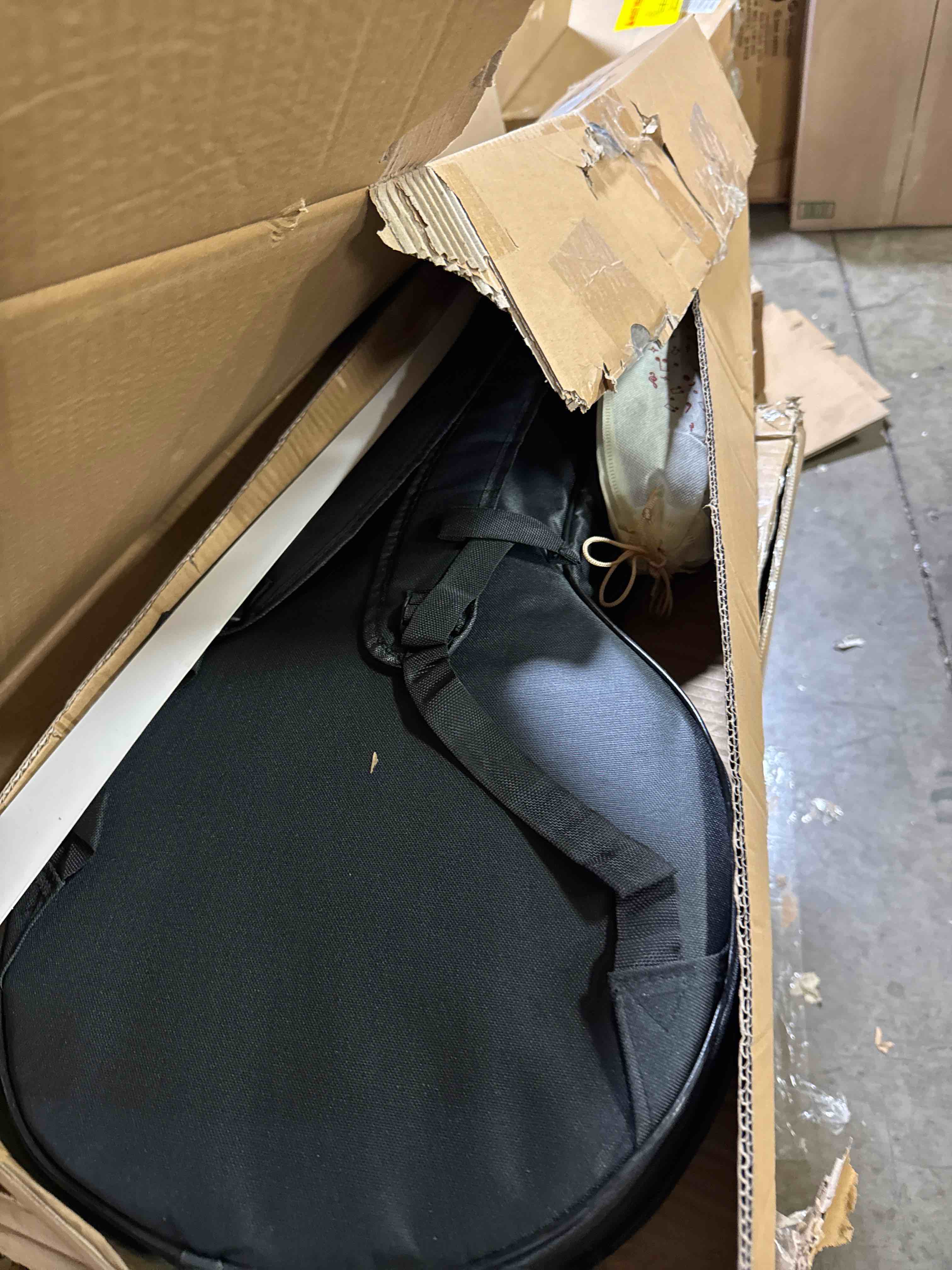 Condition photo showing New/Like New for ADM Banjo 5 String Full Size Acoustic Electric Banjoes Set Remo Drum, Geared 5th Pegs Beginner Banjo Kit w/EQ Resonator Open or Closed Back, Starter Package Accessories Online Lessons for Adult,Brown