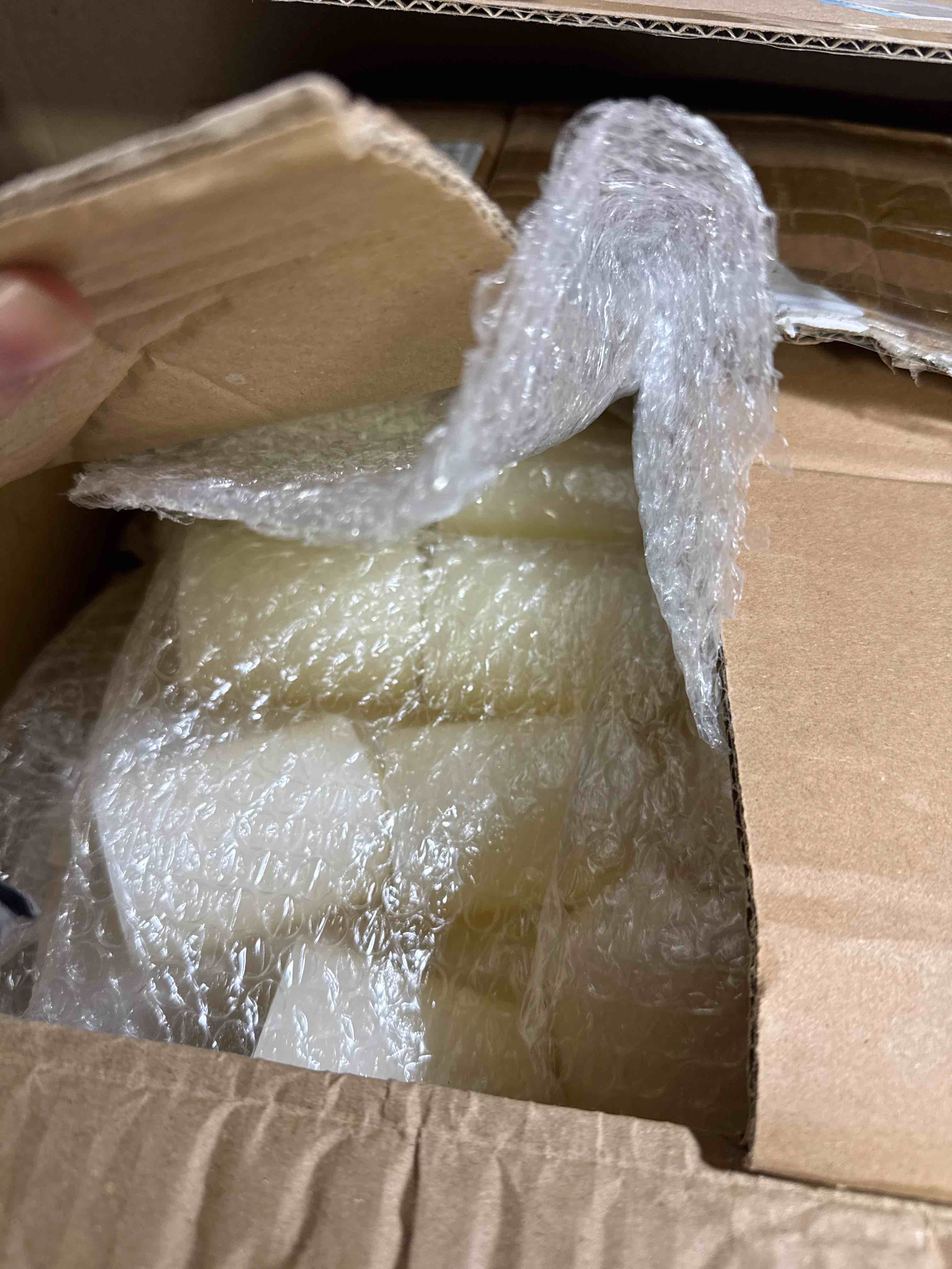 Condition photo showing New/Like New for MTLEE Set of 72 Ivory Pillar Candles 2 x 3, 2 x 6, 2 x 8 Inch Smokeless and Dripless Unscented Large Candles Long Clean Burning Rustic Pillar for Wedding Dinner Home Decor