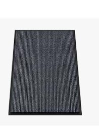 maxmat® extra large commercial floor mat, 3 x 5 feet rubber border heavy duty, waterproof, low-profile, easy to clean, rubber entry mat (charcoal grey)