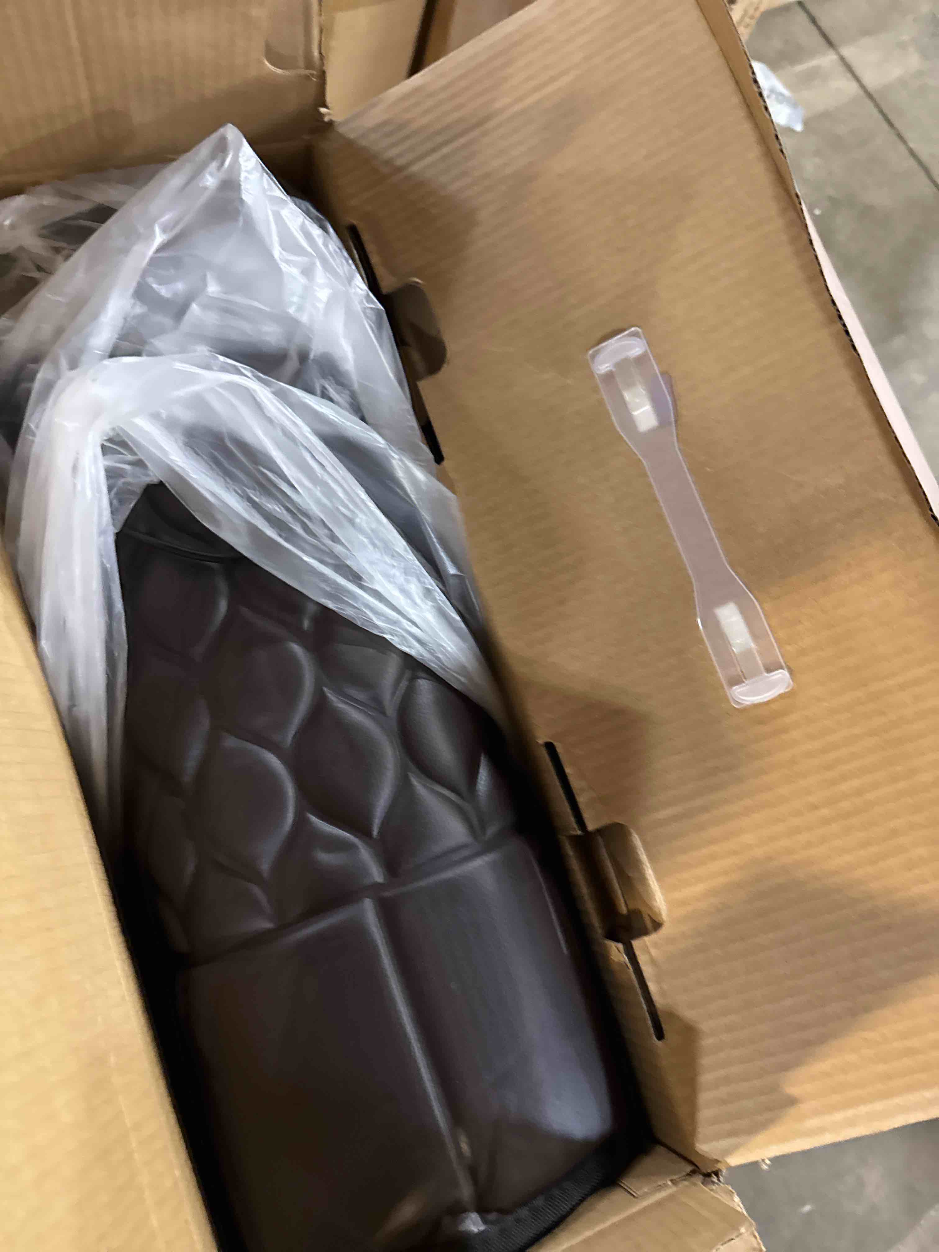 Condition photo showing New/Like New for Massage-Mat, Detachable Neck Massager, Full Body Vibration Heating, Massage Pad with 10 Vibrating Motors and 9 Speed Settings for Home Office Use, Brown