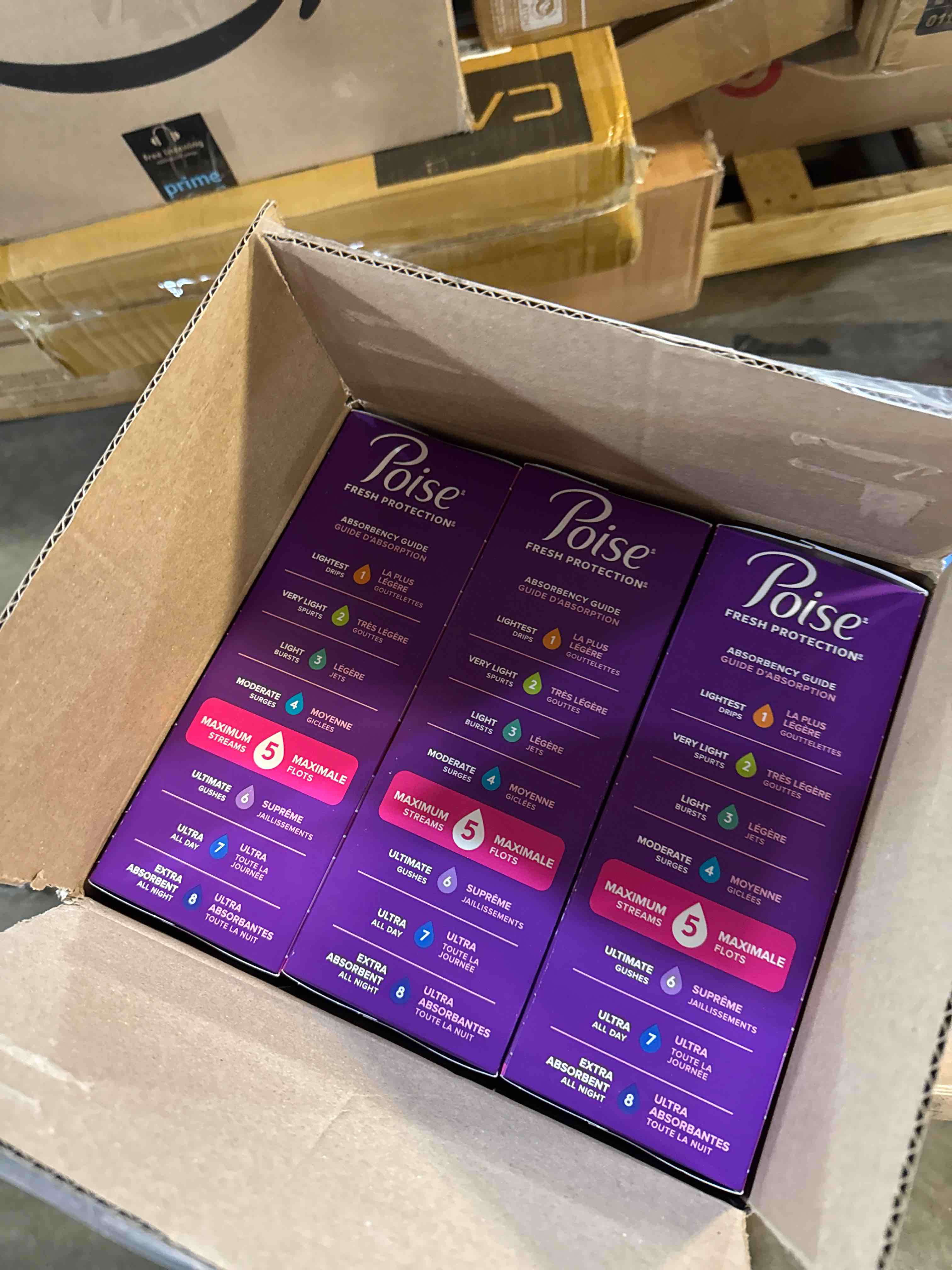 Condition photo showing New/Like New for Poise Ultra Thin Incontinence Pads for Women  5 Drop  Maximum Absorbency  Long  108Ct