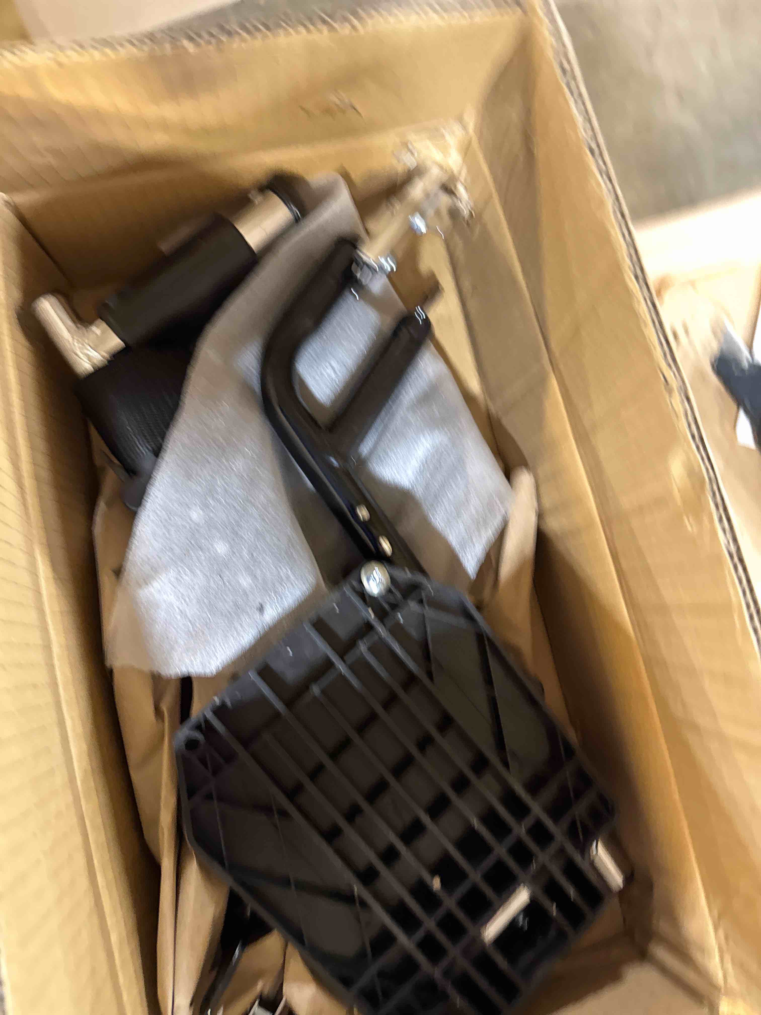 Condition photo showing New/Like New for Universal Wheelchair Footrest Replacement - Adjustable Composite Footboard & Heel Loop, Foldable Comfort Support, Affordable, Black, Lightweight, Easy Installation