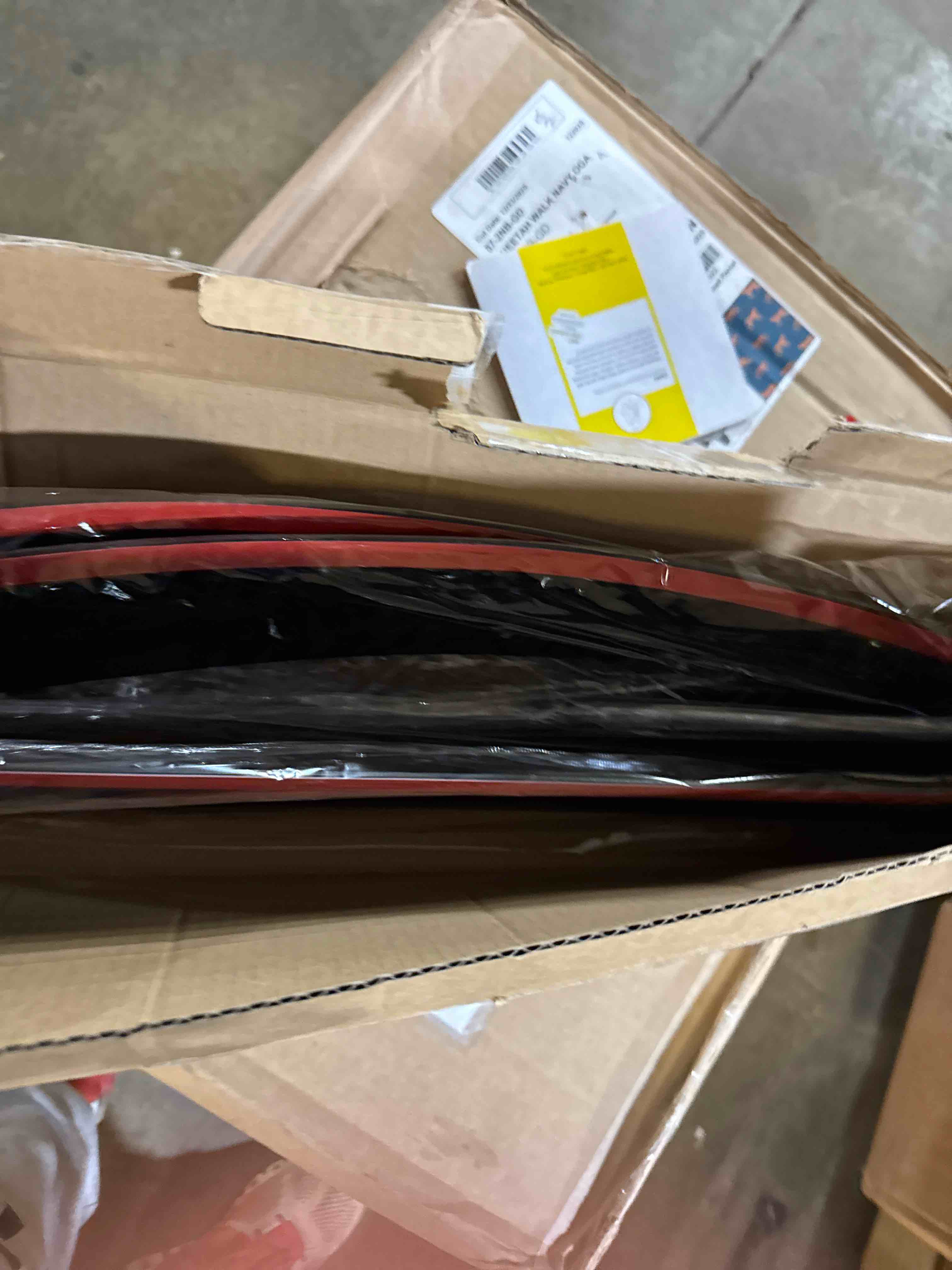 Condition photo showing New/Like New for Window Visors Rain Guards for 2019-2025 Dodge Ram 1500 Crew Cab (New Body Style), Out-Channel Window Vent Wind Deflectors Visors Shades for 19-25 Ram 1500 Full-Size Cab 2019-2025 Ram 1500 crew cab