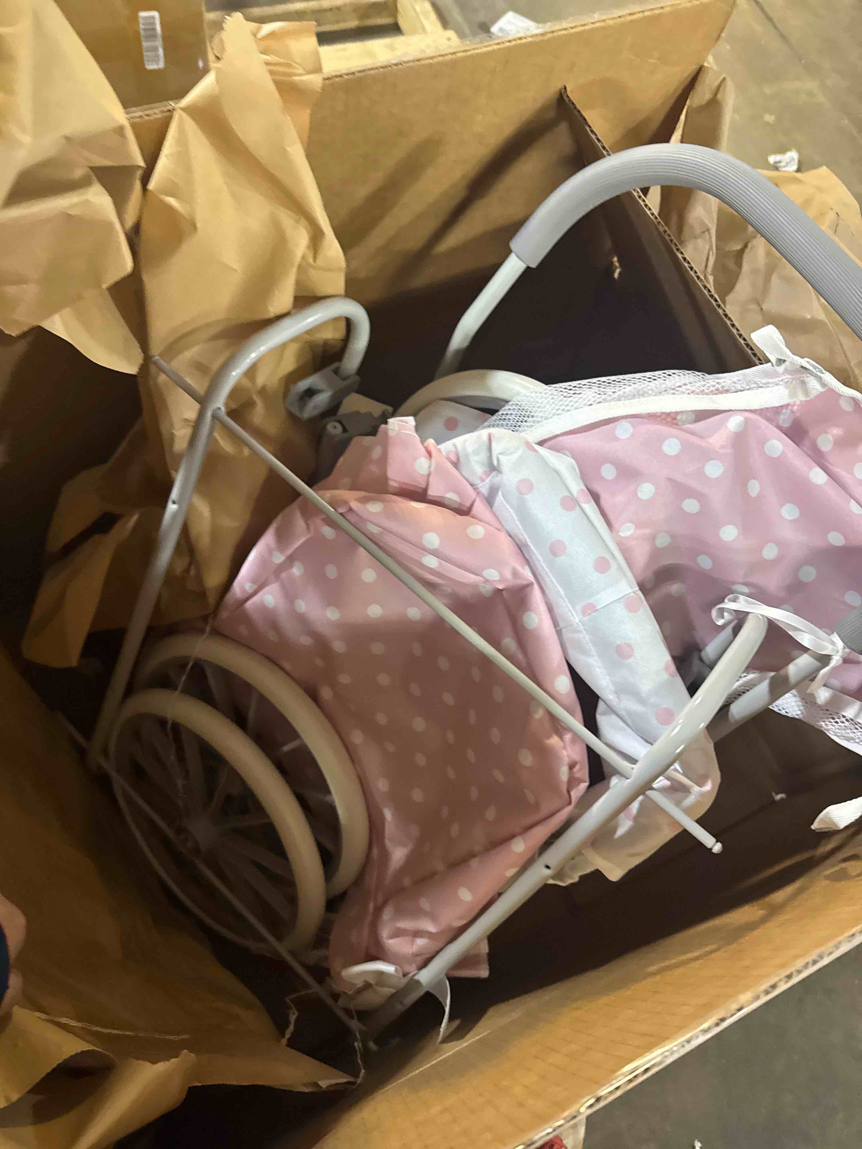 Condition photo showing Good Condition for JC Toys | Berenguer Boutique | Royal Baby Doll Pram | Pink | Ages 3+