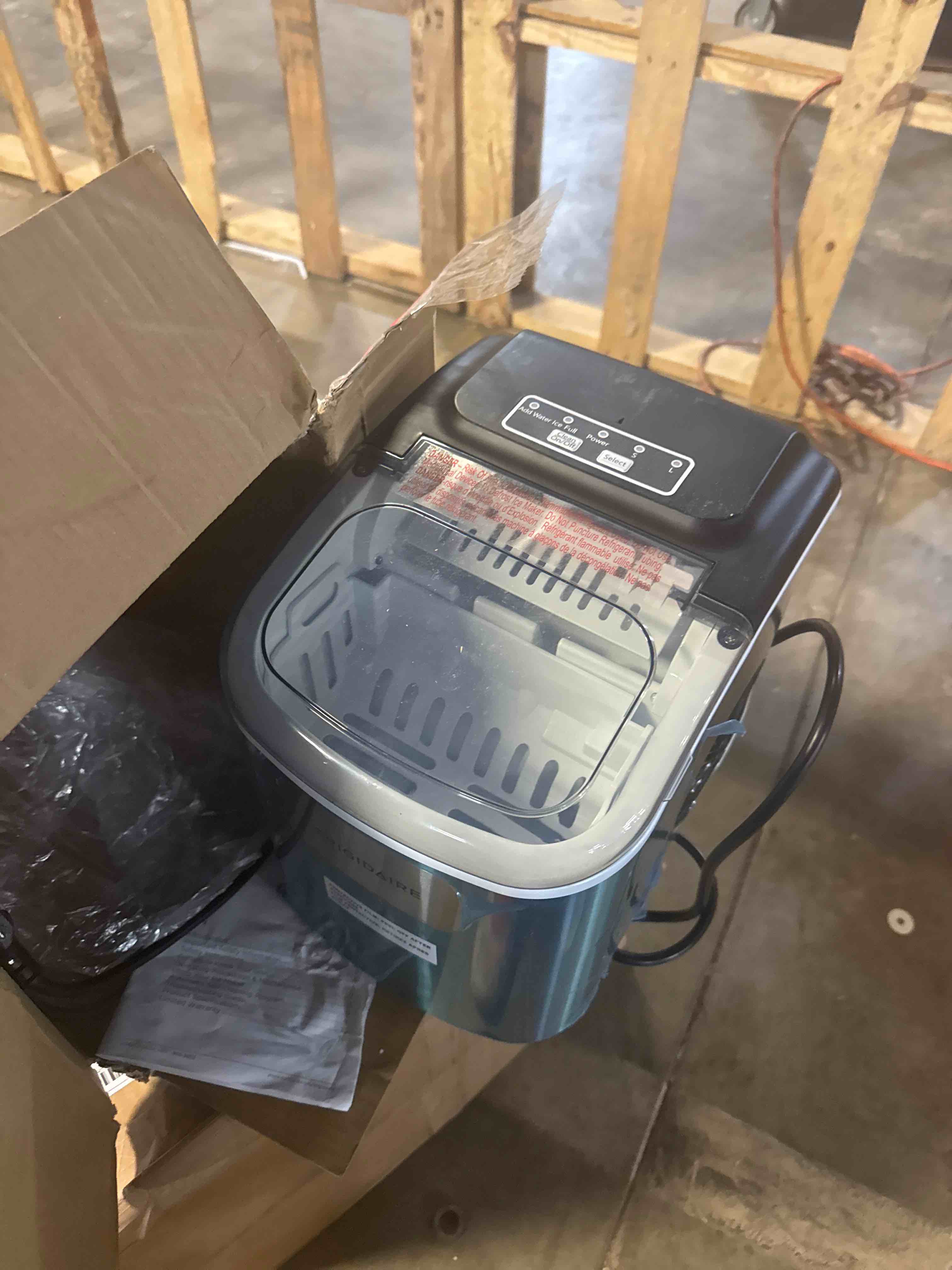 Condition photo showing Good Condition for Frigidaire 26 Lbs per Day Portable Compact Maker, Ice Making Machine, Stainless, Medium