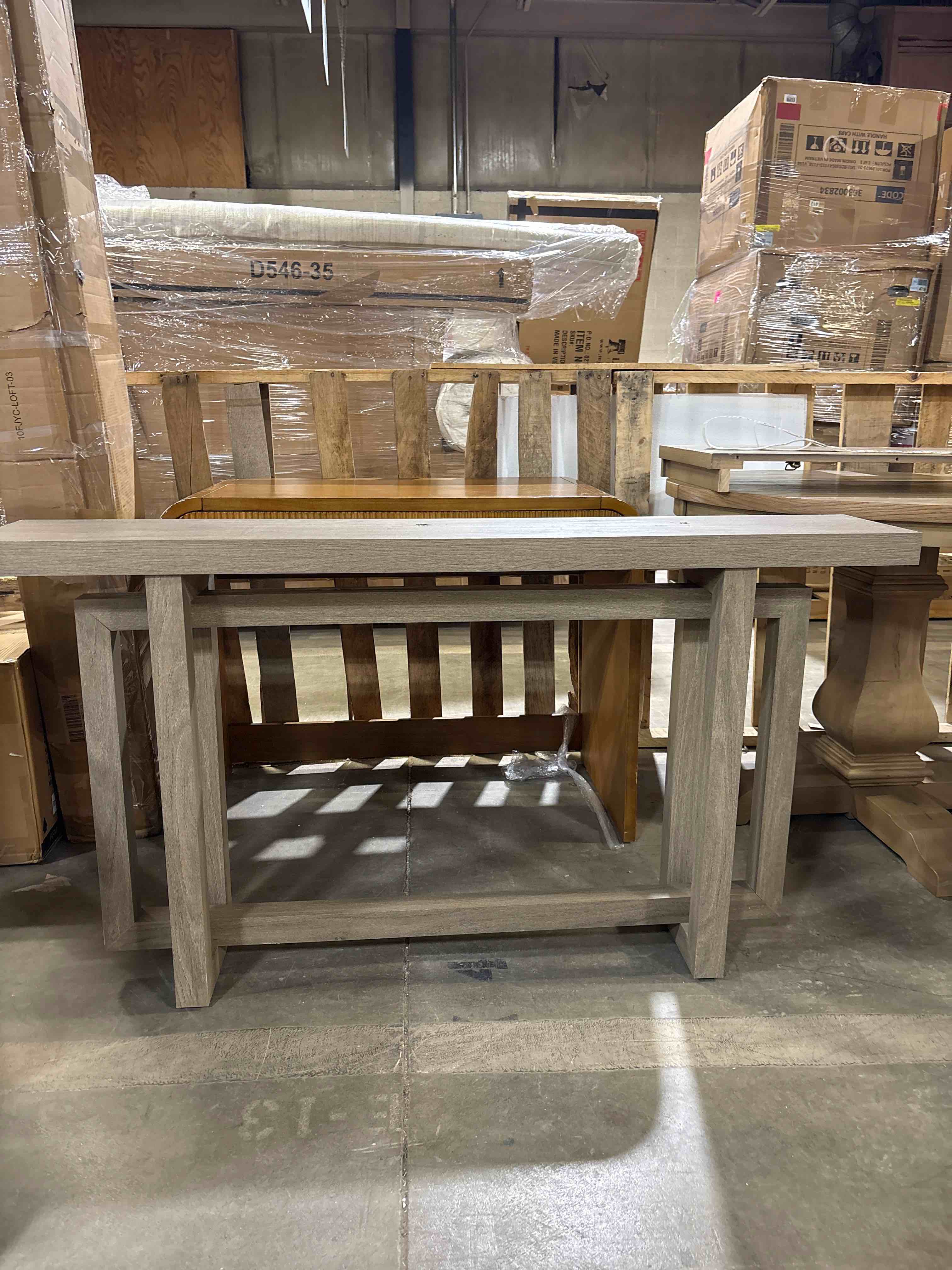 Condition photo showing As Is for Cesily Console Table By Wade Logan®