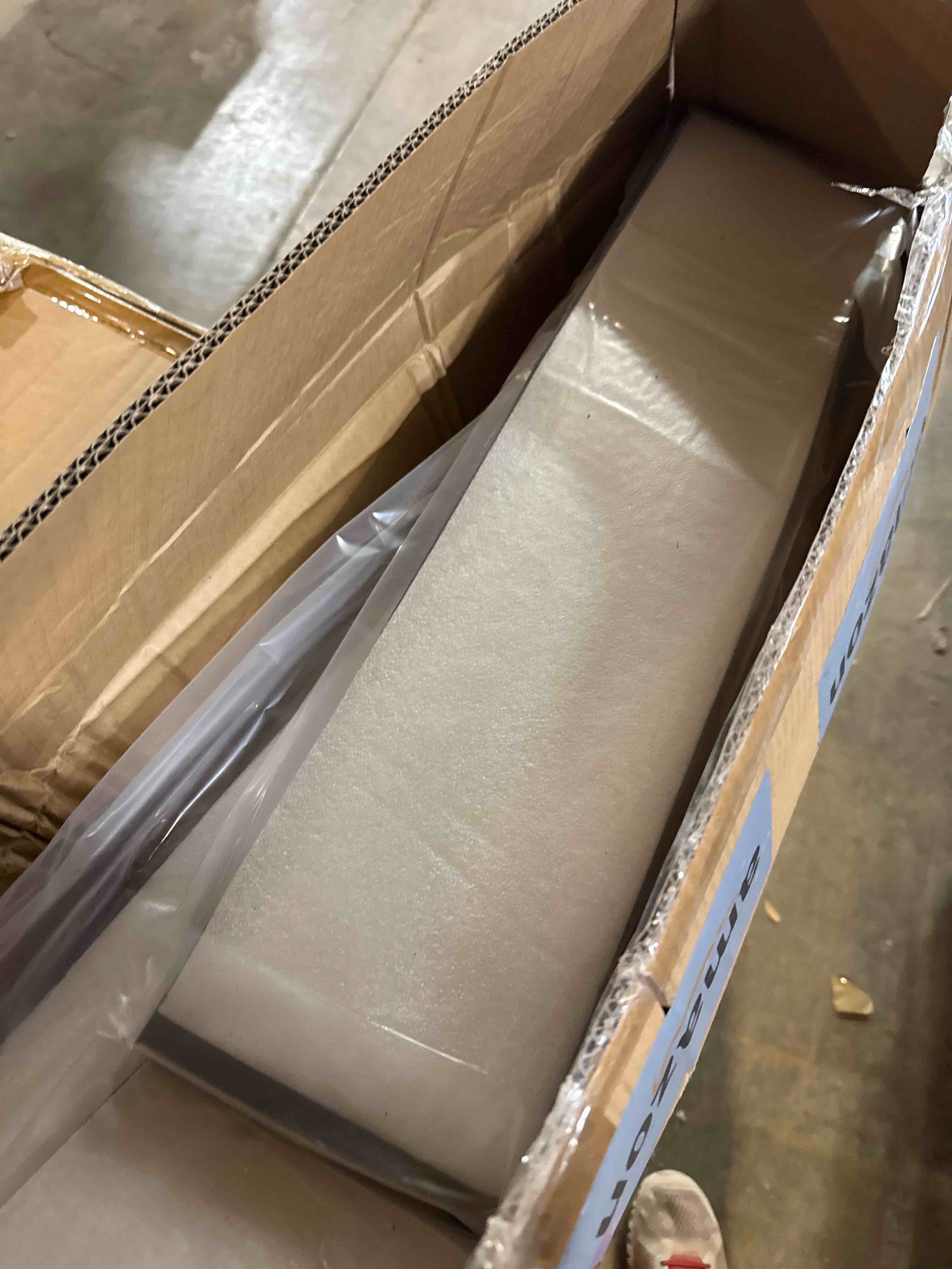 Condition photo showing Good Condition for Trim Kit Designed for 43" Electric Fireplace Insert, Black