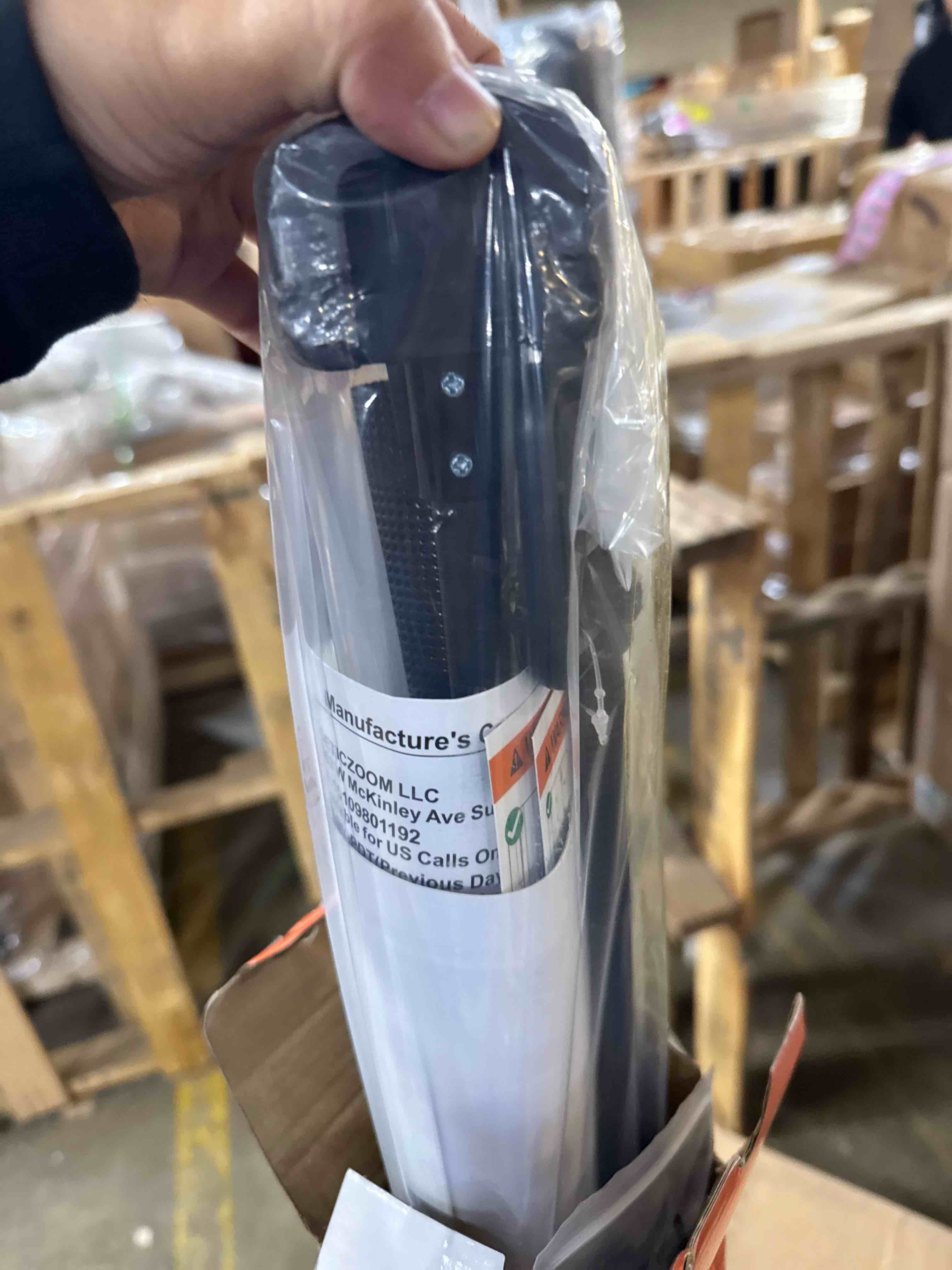 Condition photo showing New/Like New for Reinforced 42” Extra Tall Retractable Baby Gates with Rods, Extends up to 60” Wide, Tall Retractable Dog Gate for Doorways Prevent Crawling Through Mesh Pet Gate Indoor Outdoor, Black Black Reinforced 42" Tall x 60" Wide