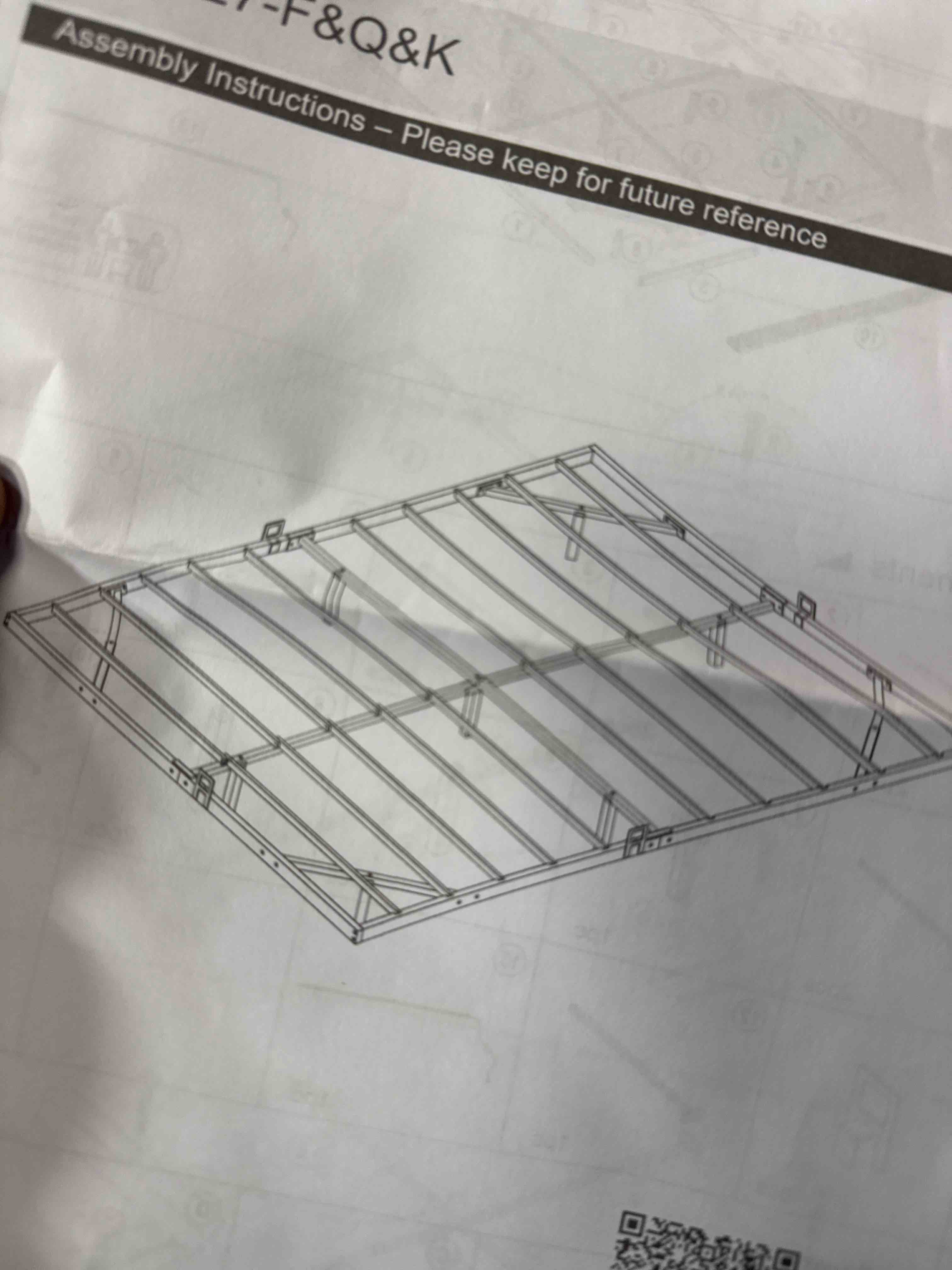 Condition photo showing New/Like New for King Size Floating Bed Frames, Metal Platform Bed, Stable and Noise Free 