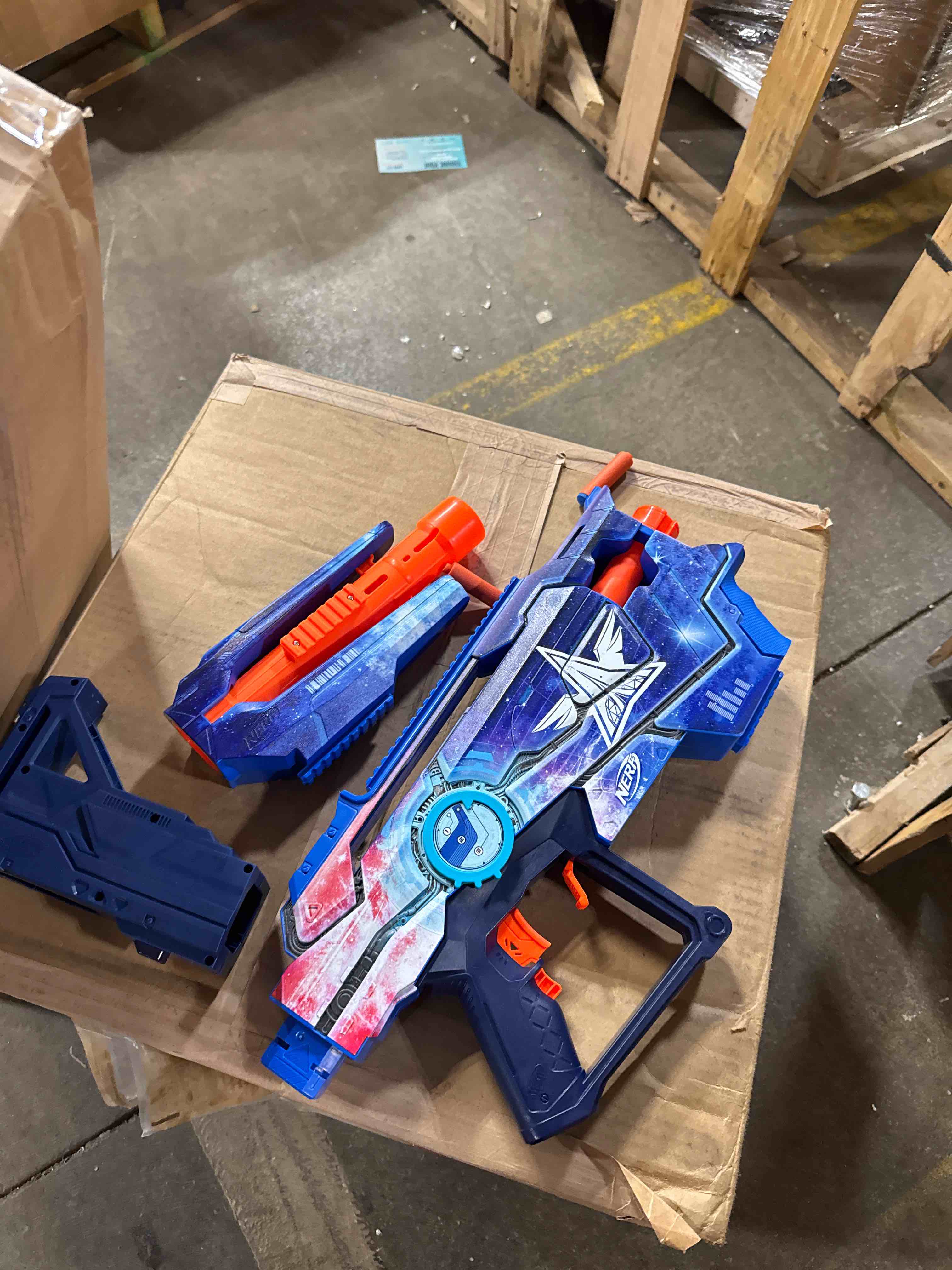 Condition photo showing Good Condition for Nerf Loadout Cyberlight Ghost Blaster, Electronic Glowing LED Lights, 4 Attachment Accessories, 24 Nerf N1 Darts, Kids Toys & Gifts, Ages 8+