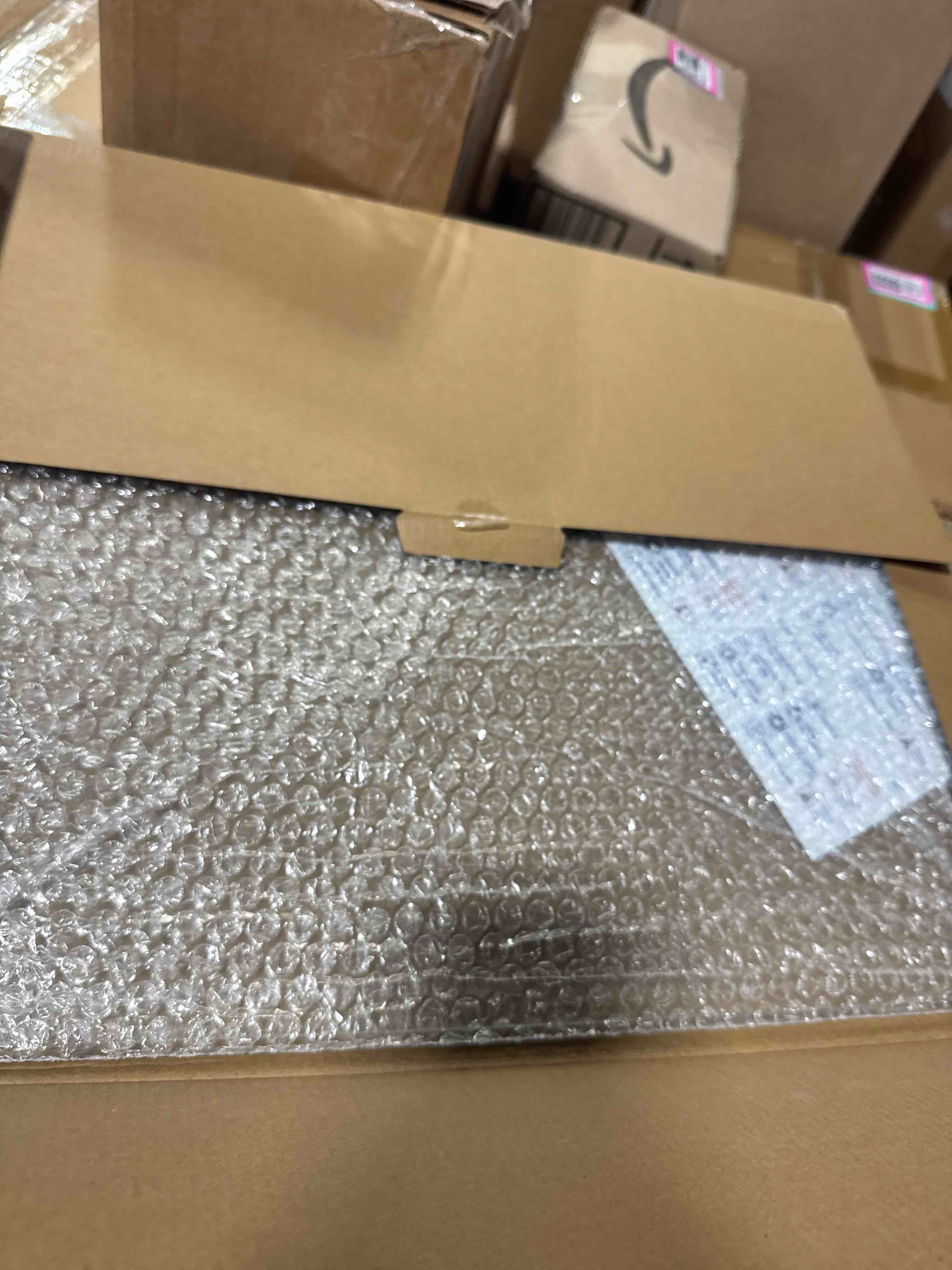 Condition photo showing New/Like New for Glass Cutting Board 20”x16”: Tempered Glass Kitchen Counter Protector - Durable- Scratch-Resistant, Heat-Proof - Clear Design