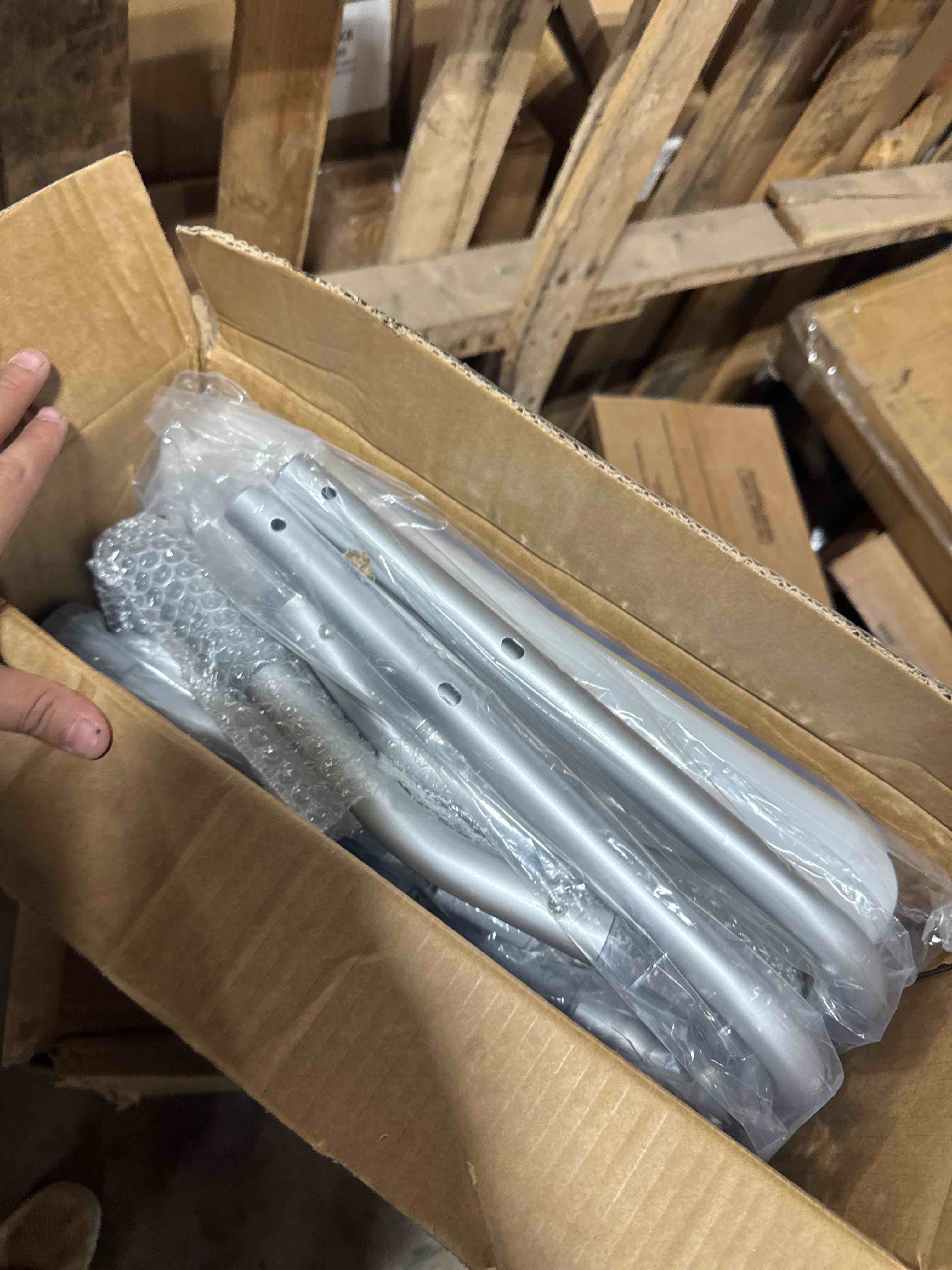 Condition photo showing New/Like New for Shower Chair for Inside Shower [Military Grade] [500 lbs Heavy Duty] Shower Seat with Arms and Back for Bathtub, [FSA/HSA Eligible] Height Adjustable Safety Bath Seat for Elderly and Disabled, Adults Grey Standard