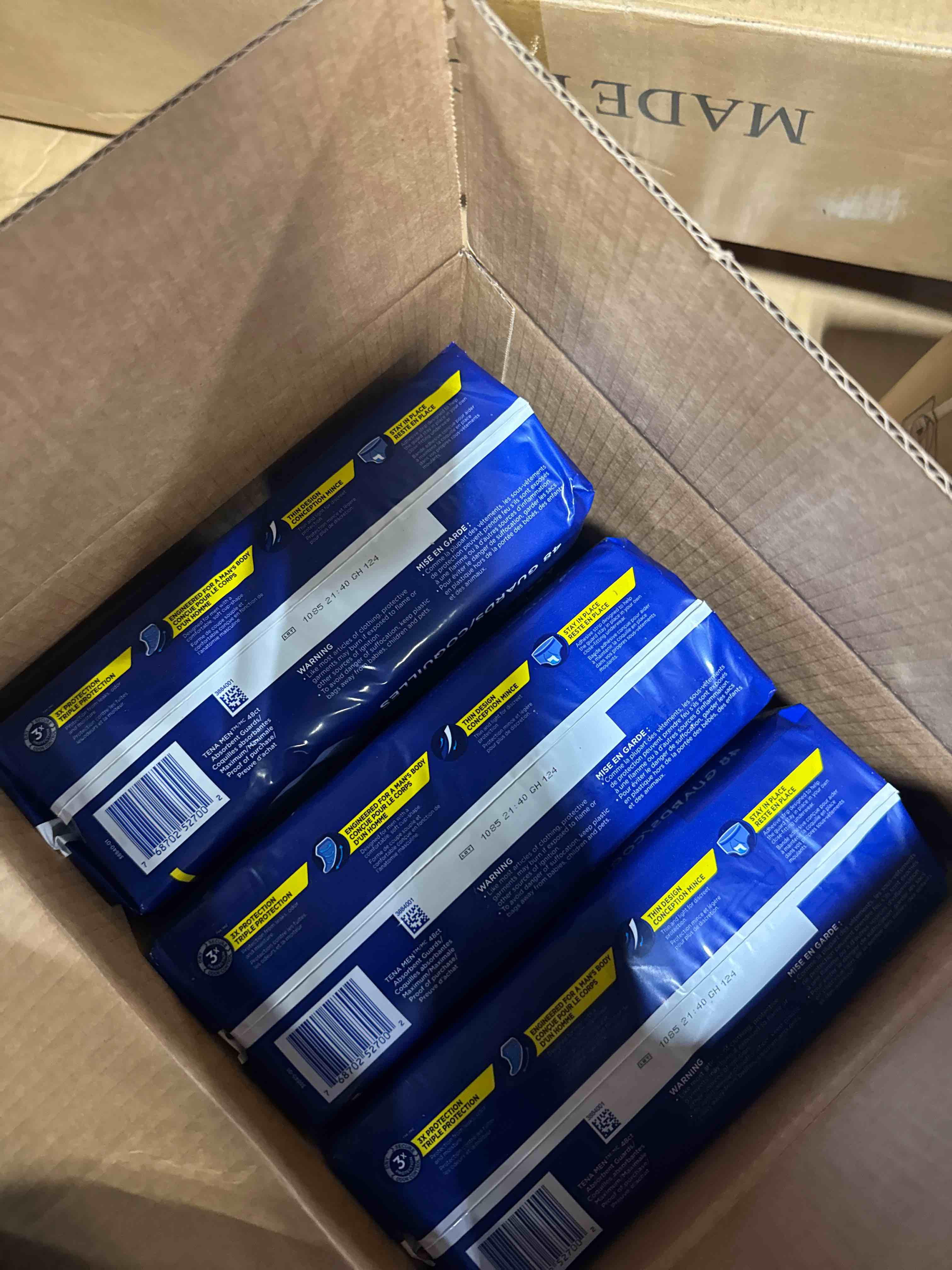 Condition photo showing New/Like New for TENA Men Protective Incontinence Guards for Men, Maximum Absorbency, 144 Count