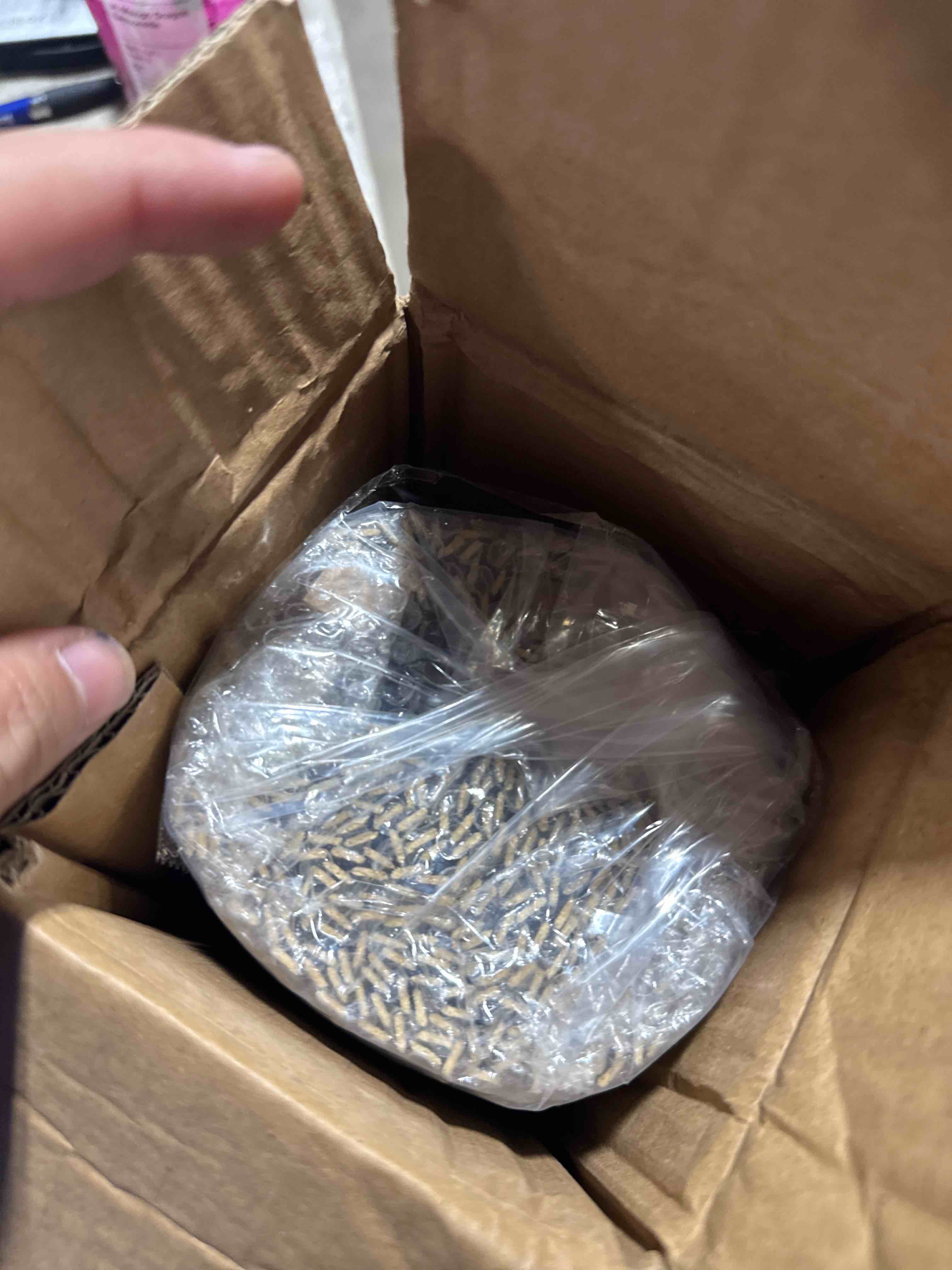 Condition photo showing New/Like New for LazBlinds Cordless Bamboo Roman Shades, Privacy Blinds for Interior Windows, Room Darkening Roll Up Bamboo Blinds for Home & Patio, 35.5" W x 64" H, Highfield Teak Pricacy - Highfield Teak 35 1/2" W x 64" H