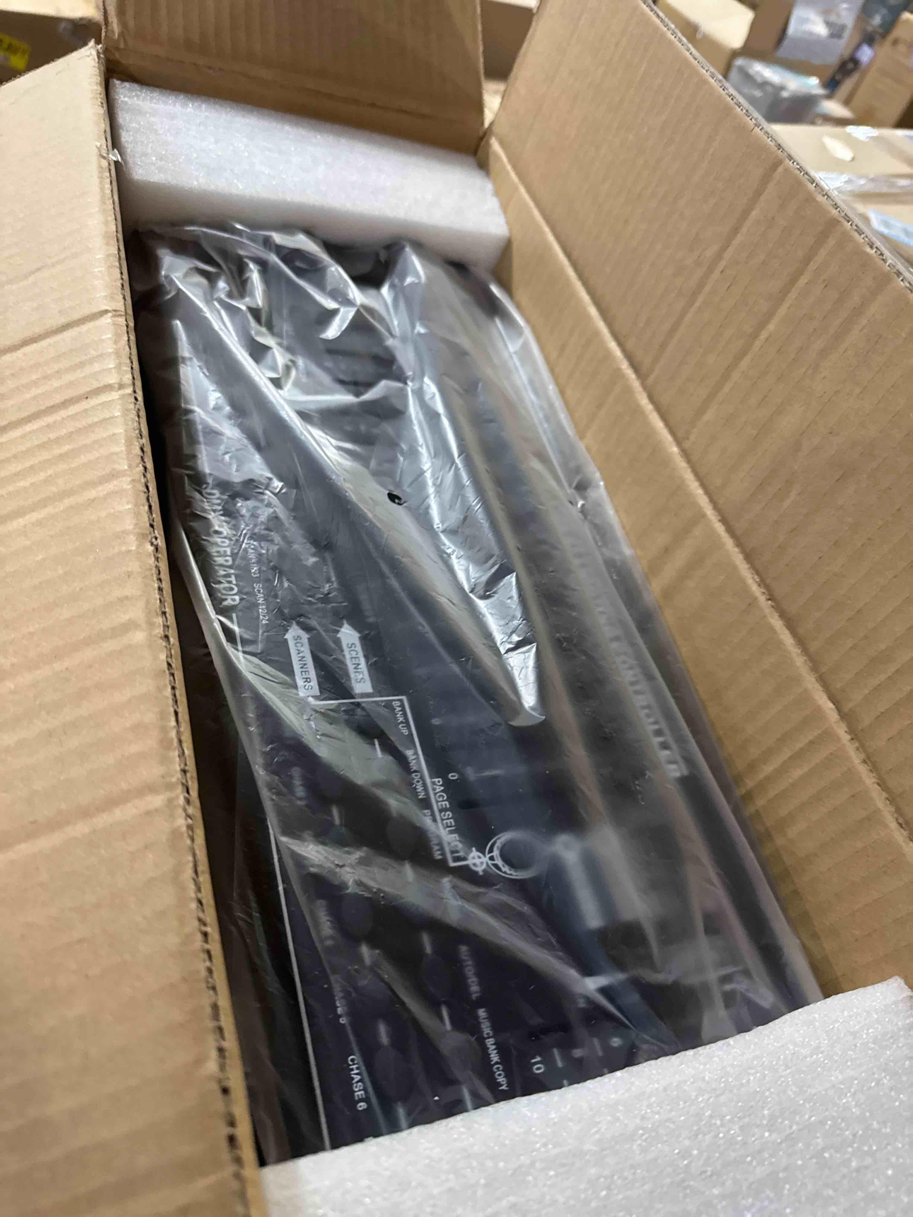 Condition photo showing New/Like New for DMX512 DJ Controller 384CH DMX Cotroller Use for Program Editing of Bar Club Live Lights Show Support 30 Banks 8 Scenes 24 Fixtures Stage Lighting Console S black