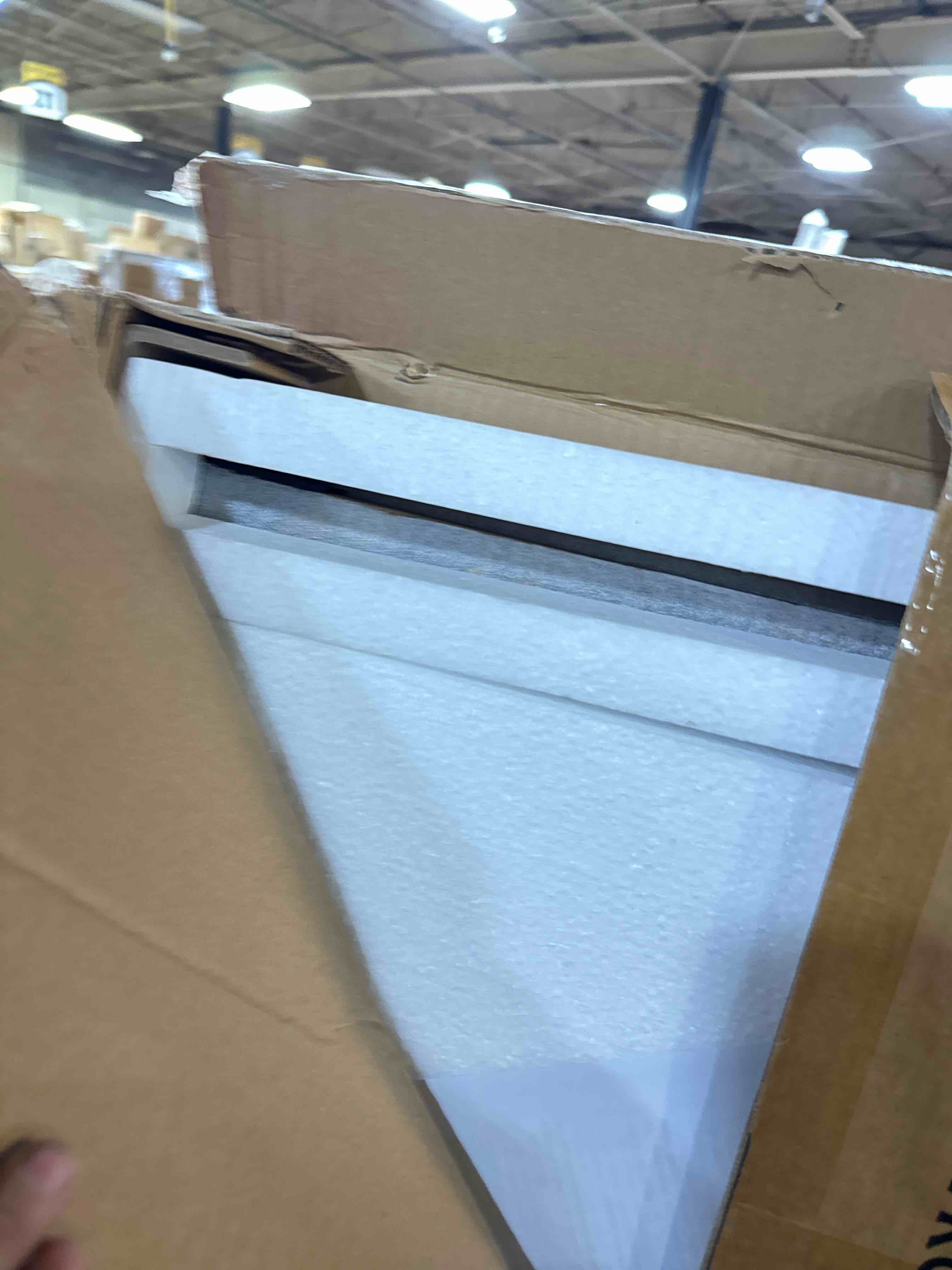 Condition photo showing New/Like New for WOHOMO Folding Desk, 47.2" Foldable Computer Desk for Bedroom, Space Saving Computer Table Writing Workstation for Home Office, Easy Assembly, Walnut