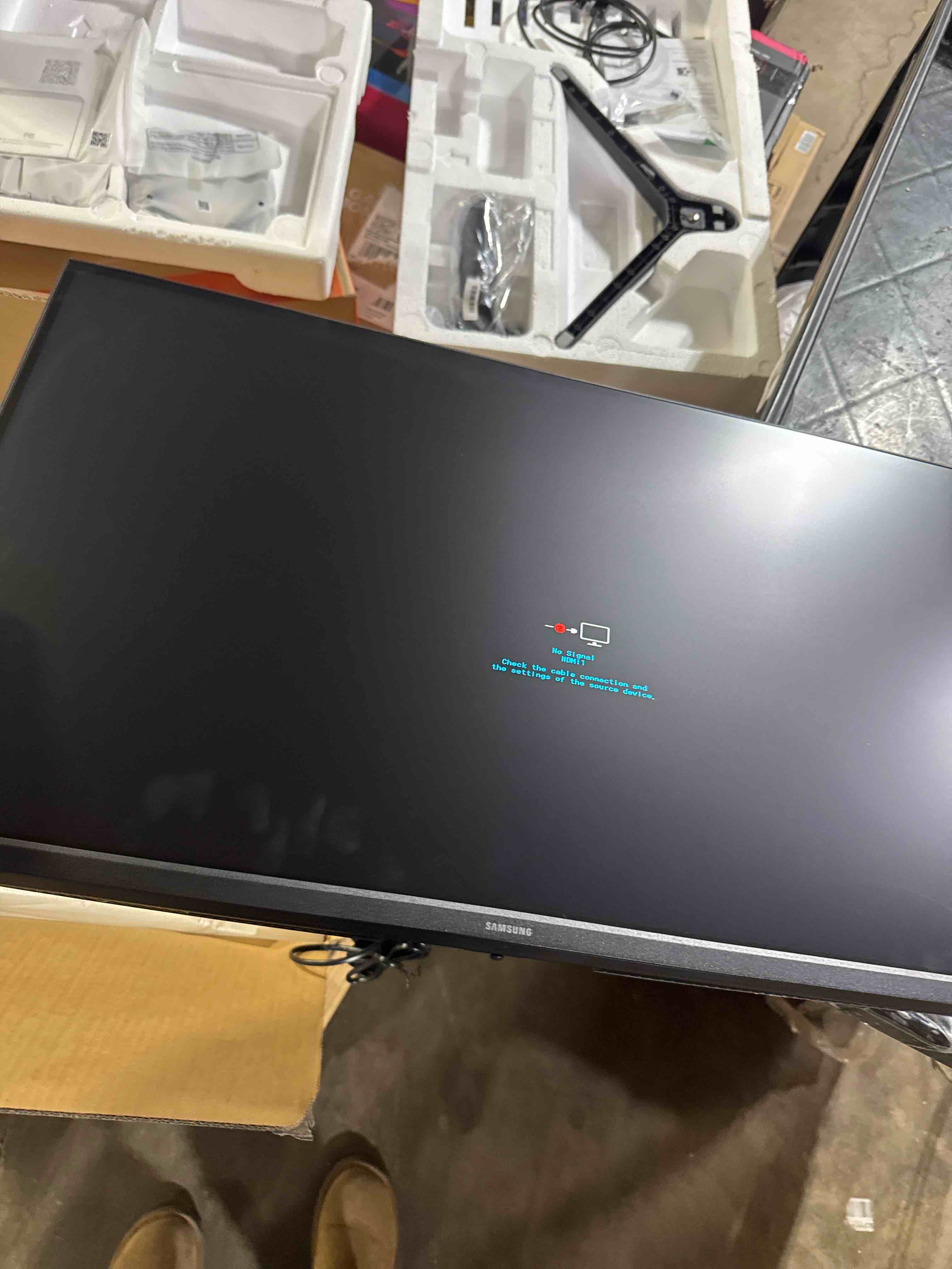 Condition photo showing Good Condition for SAMSUNG 27” Odyssey G5 G53F QHD Resolution Gaming Monitor, HDR10, 200Hz Refresh Rate, IPS Panel, AMD FreeSync™ Premium, Black Equalizer, Auto Source Switch, LS27FG532ENXZA