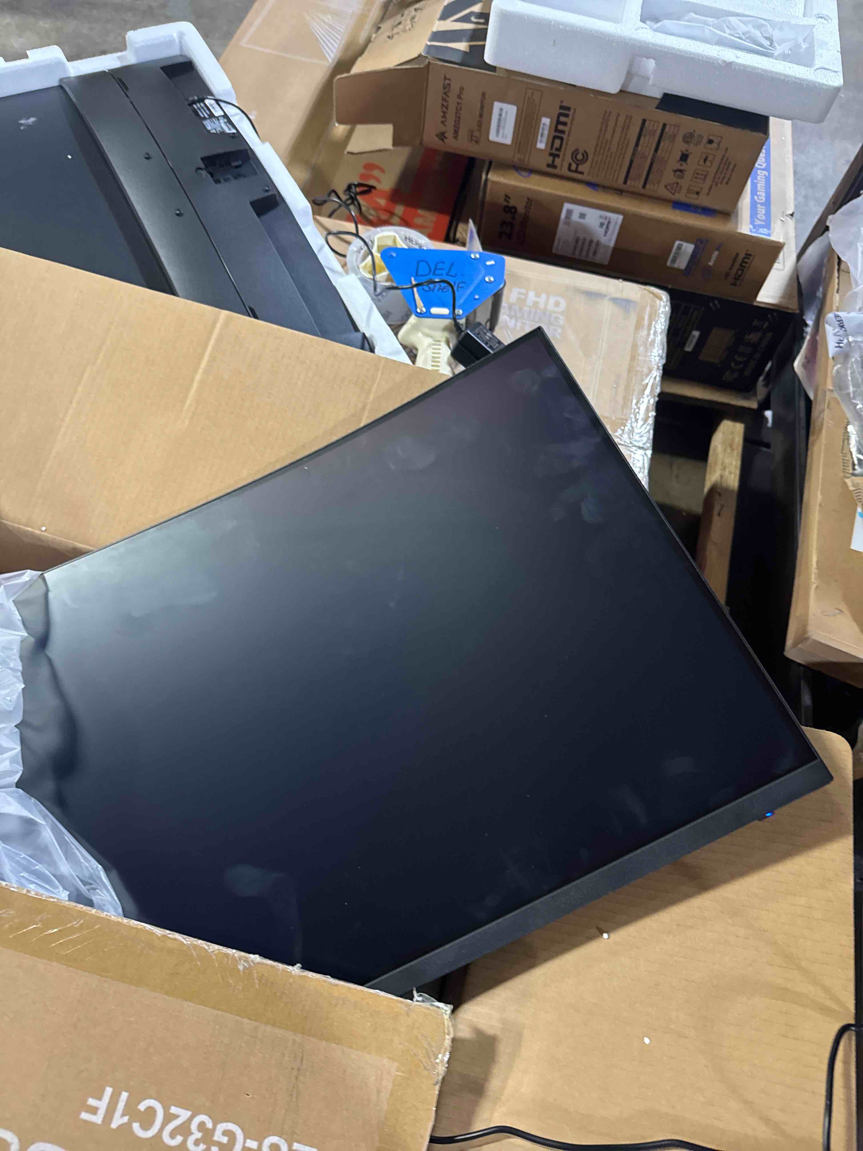 Condition photo showing As Is for SANSUI 32 Inch Curved 240Hz Gaming Monitor High Refresh Rate, FHD 1080P Gaming PC Monitor HDMI DP1.4, Curved 1500R, 1Ms MPRT, HDR,Metal Stand,VESA Compatible(DP Cable Incl.) 32 Inch 240Hz Curved Gaming FHD