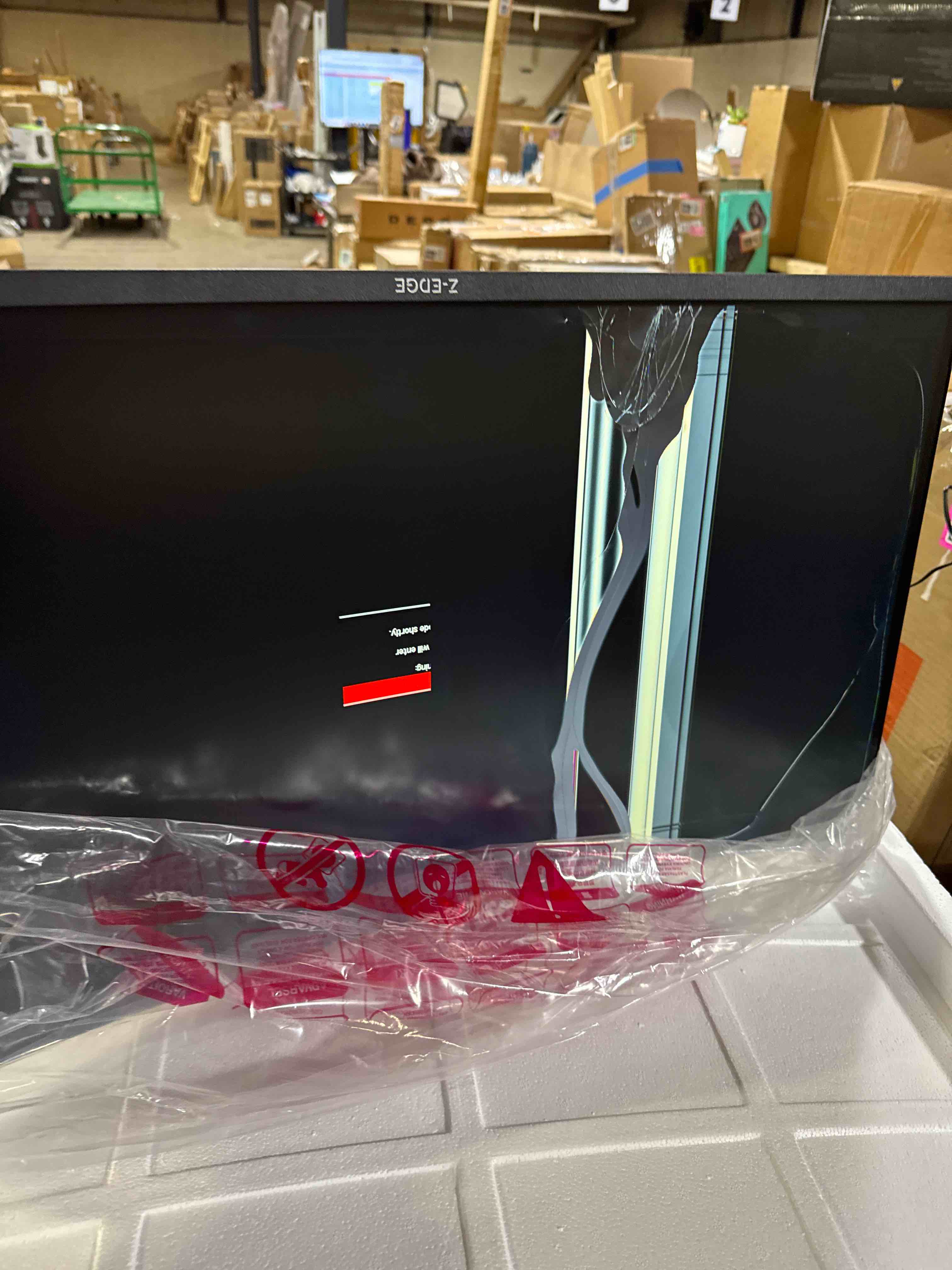 Condition photo showing As Is for Z-Edge 32 inch Curved Gaming Monitor, FHD 1080P 240Hz Curved Monitor,1500R Computer Monitor, MPRT 1ms Monitor, FreeSync, Low Blue Light, UG32P 1X DP and 2X HDMI UG32P 240Hz
