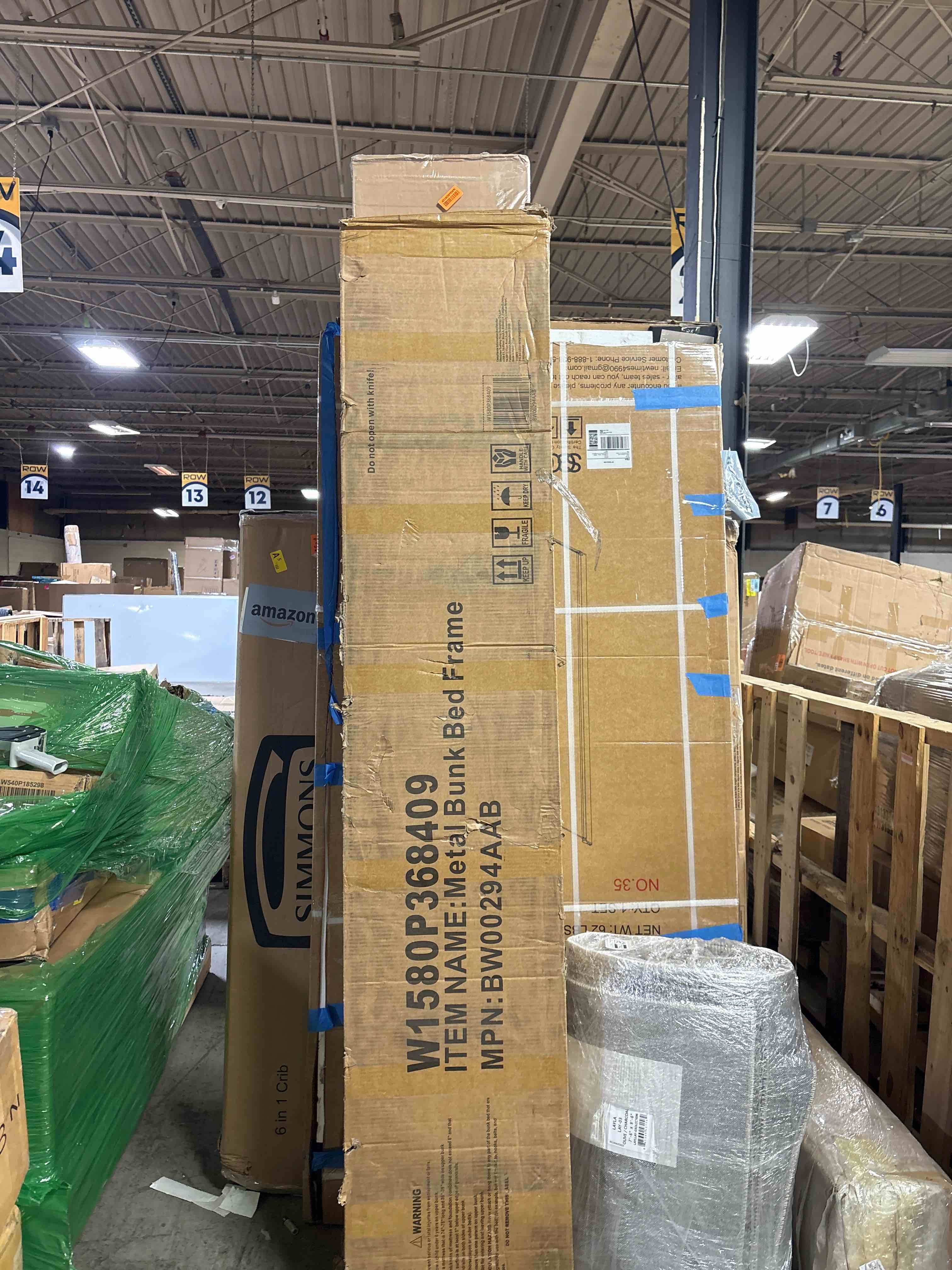 Condition photo showing Good Condition for Twin Over Full Metal Bunk Bed – Space-Saving, Noise-Reduced, No Box Spring Needed (Black)