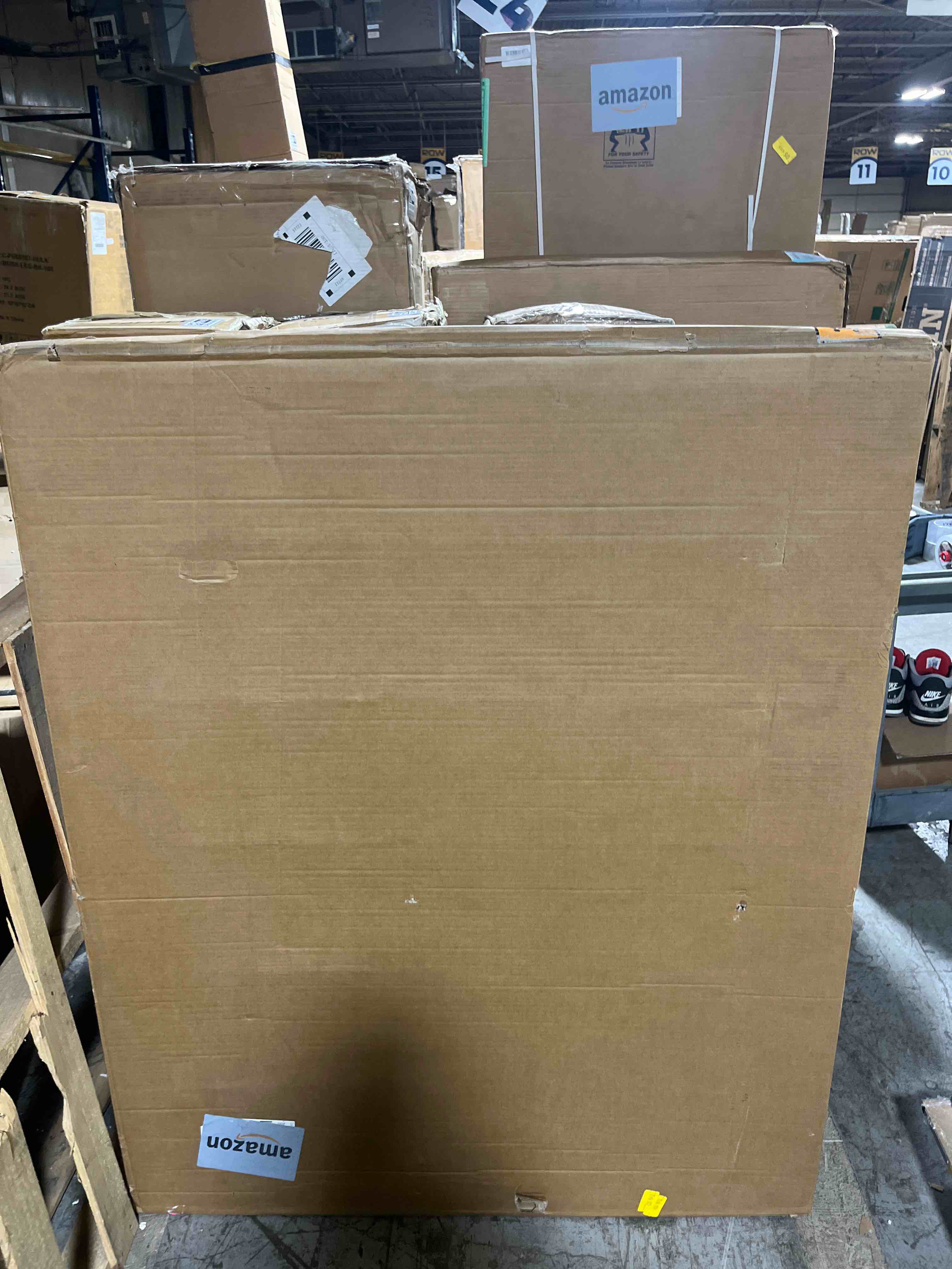 Condition photo showing New/Like New for Midwest Homes for Pets Ginormous Double Door 54-Inch Dog Crate for XXL Dogs Breeds; Great Dane, Mastiff, St. Bernard, Drop Pin Assembly Requires Two People; Divider Panel Not Included; Black: SL54DD