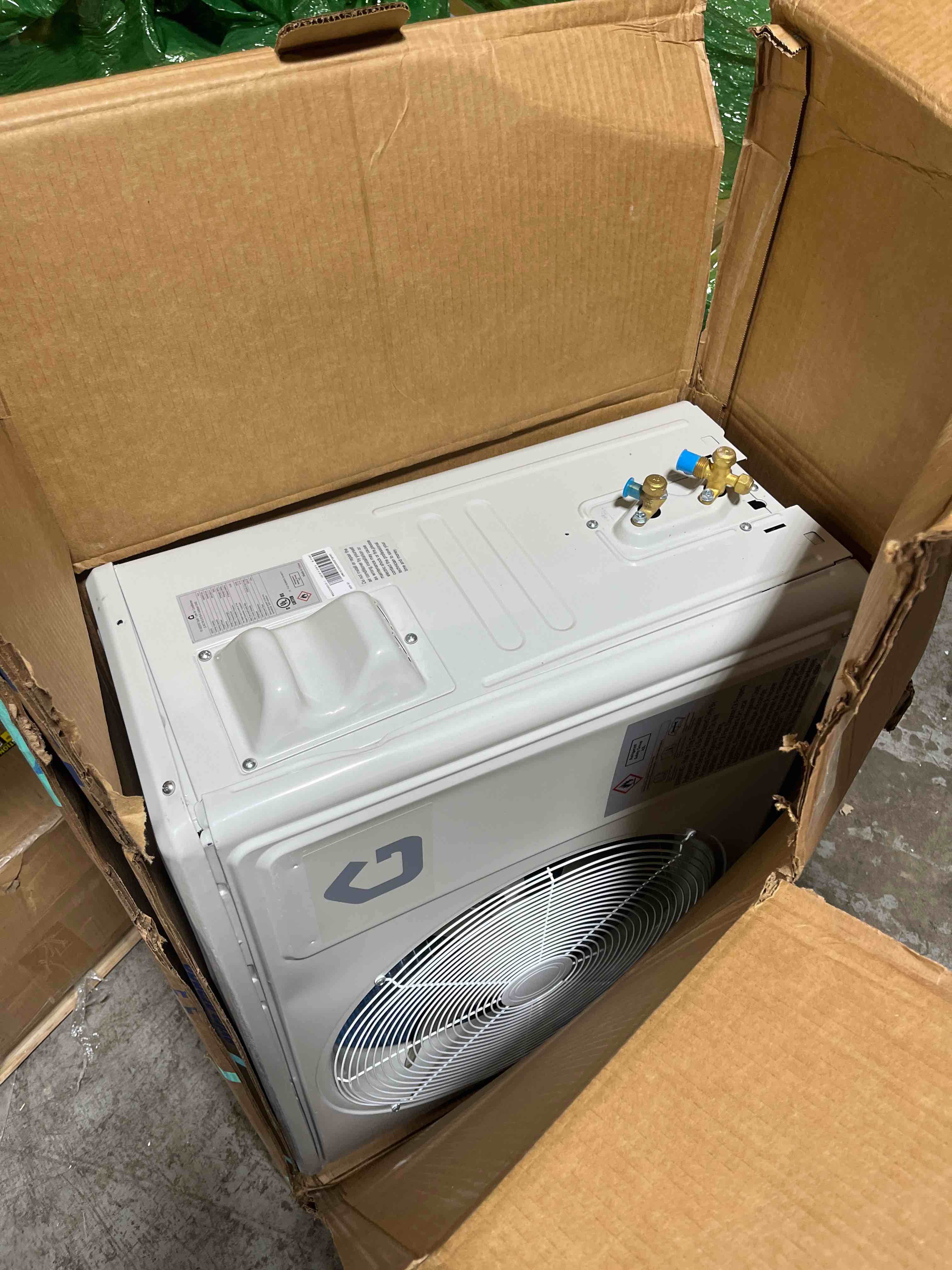 Condition photo showing As Is for 12000 BTU Mini Split Air Conditioner,19 SEER2 Ductless Inverter AC w/ 230V, Cool Up to 750 Sq. Ft with Heat Pump System,White 12,000 BTU 230V 19 SEER2 White
