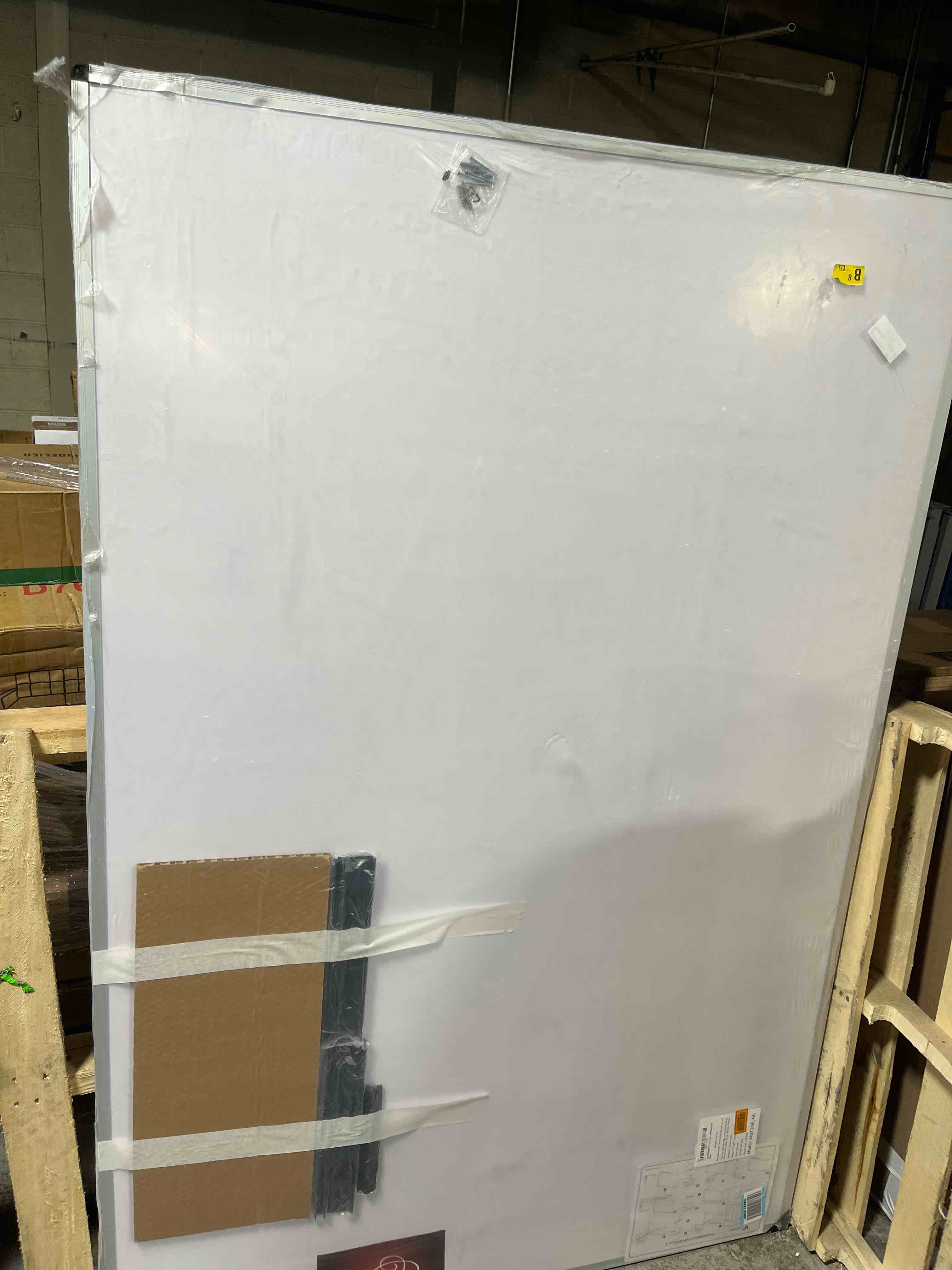 Condition photo showing New/Like New for VIZ-PRO Dry Erase Board/Magnetic Whiteboard, 72 x 48 Inches, Large Wall Mounted Board for School Office and Home 6' x 4'