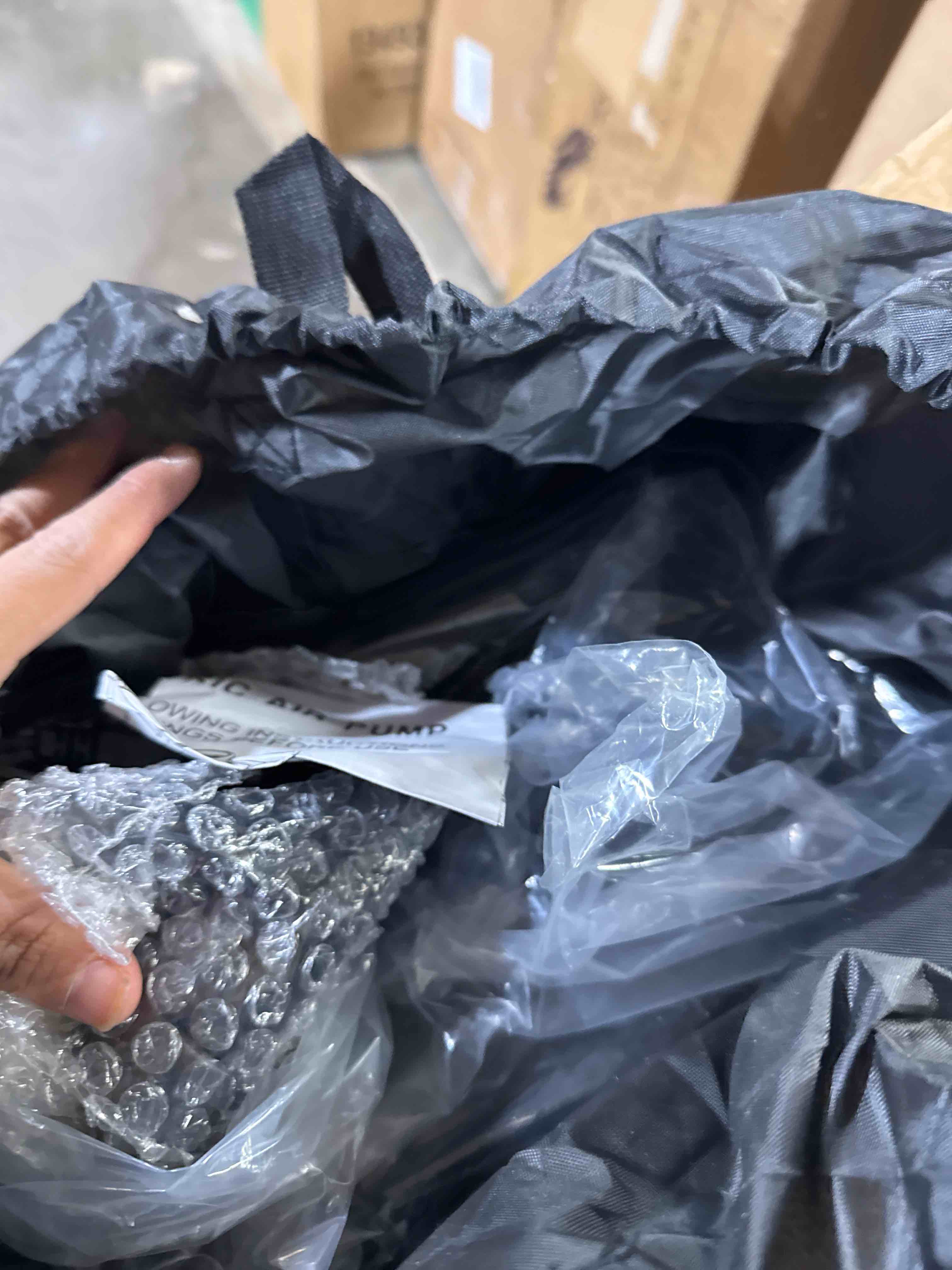 Condition photo showing New/Like New for YITAHOME FullXL Size Air Mattress with Headboard and Pump, 18in Blow Up Mattress with Carry Bag, Repair Kit, and Nozzles for Home, Camping, and Travel, Black