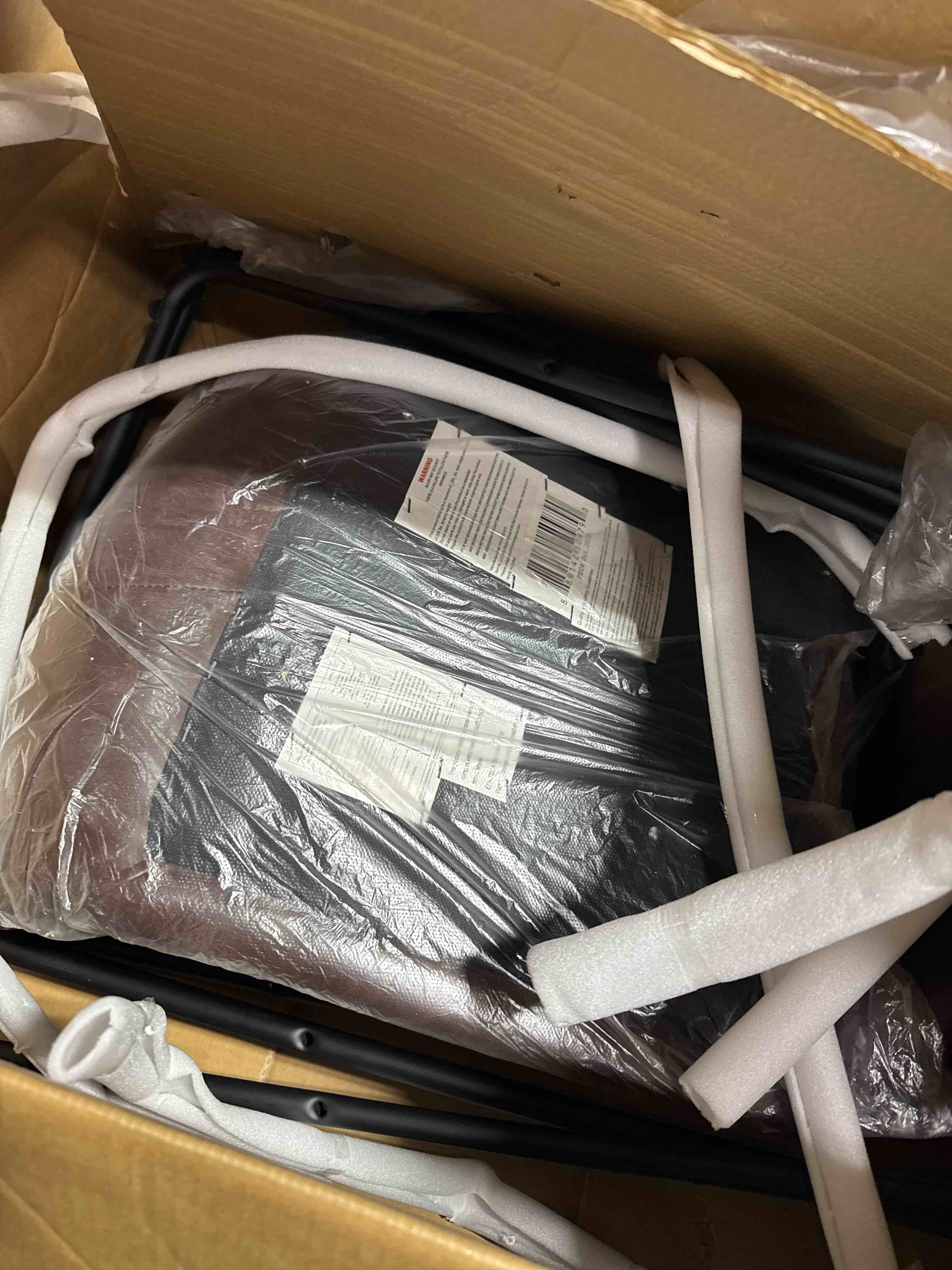 Condition photo showing New/Like New for Liekele Upholstered Counter Height Modern Dining Stools ( Set of 2)