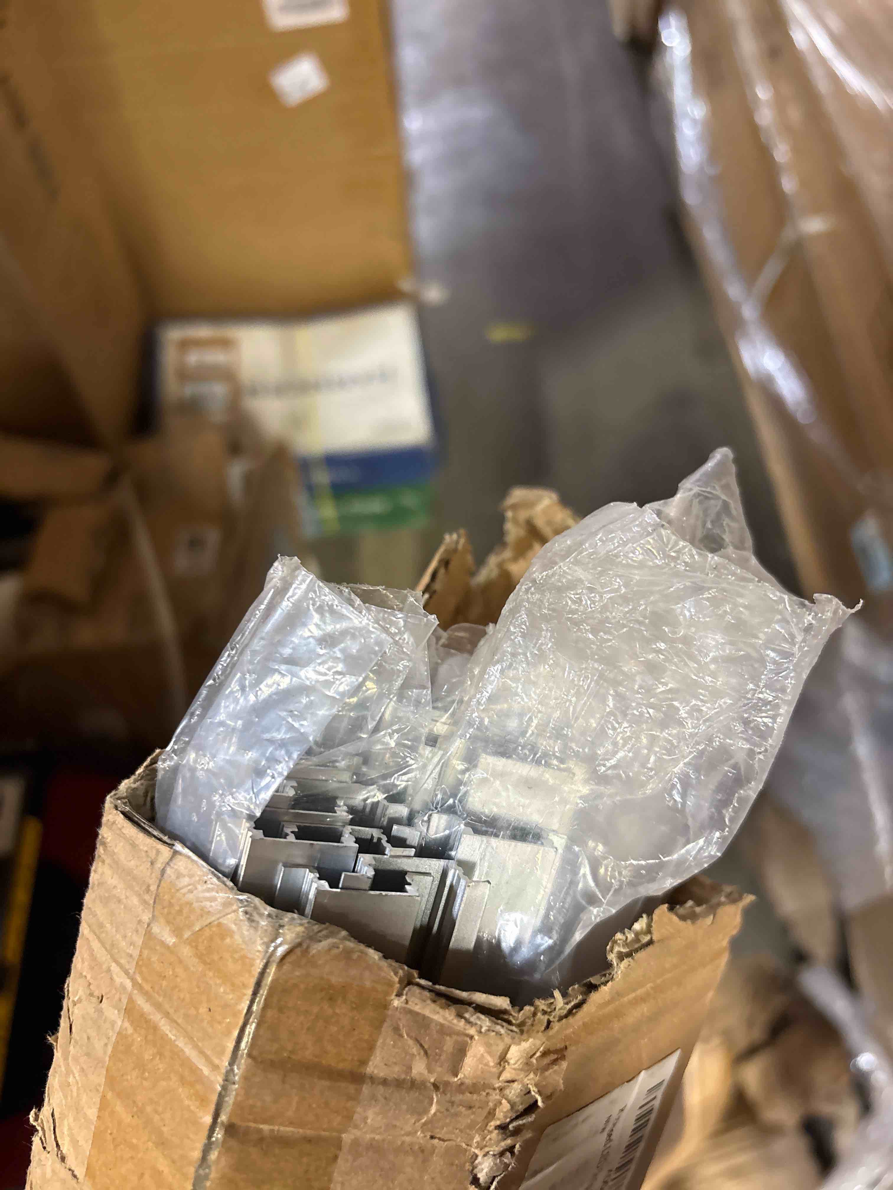 Condition photo showing As Is for 20-Pack 6.6ft/2Meter Silver Recessed LED Aluminum Channel for LED Strip Lights Diffuser Channel with Milky Cover End Caps and Mounting Clips, Flush Mounted LED Track for Ceiling Under Cabinet Closet. 20Pack*6.6FT Silver