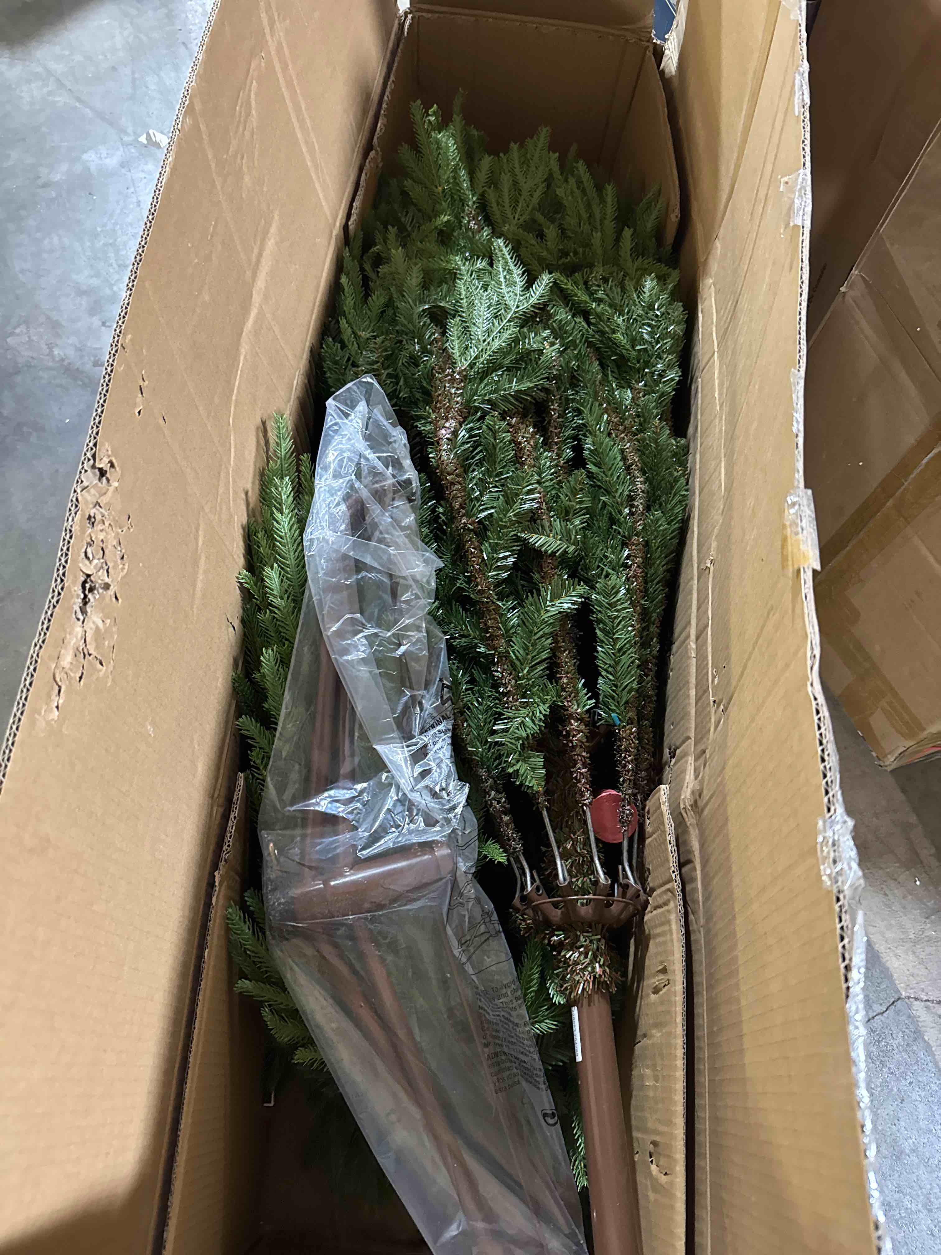 Condition photo showing New/Like New for National Tree Company Feel Real® Artificial Full Christmas Tree  Green  Frasier Grande  Includes Stand  7.5 Feet