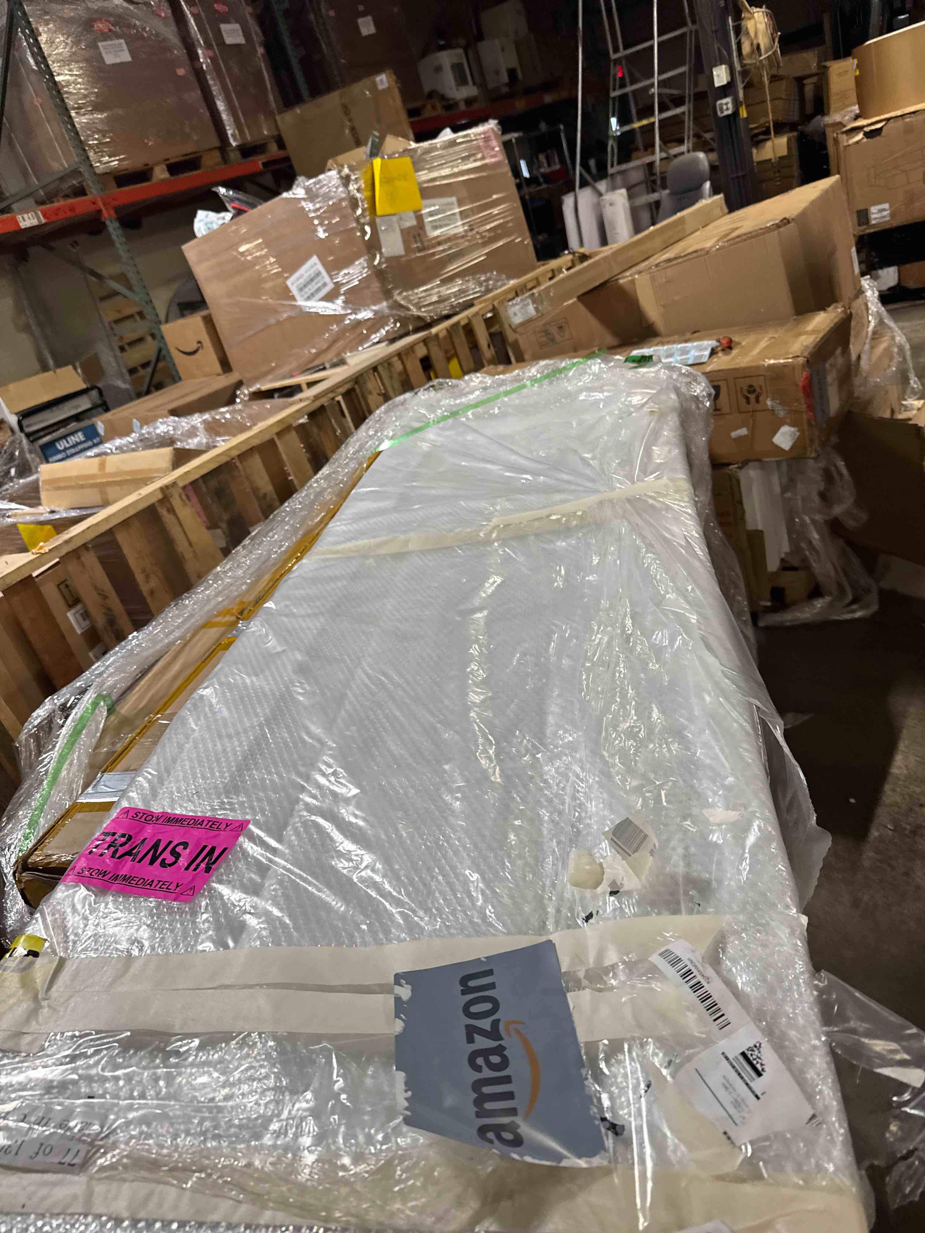 Condition photo showing New/Like New for BARNSMITH 30x80 in 2-Panel White Primed Molded Door Slab, Shaker Style Paintable Hollow Core Interior Door Panel, for Swing, Pocket, Sliding Door, Durable and Lightweight, No Assembly Required