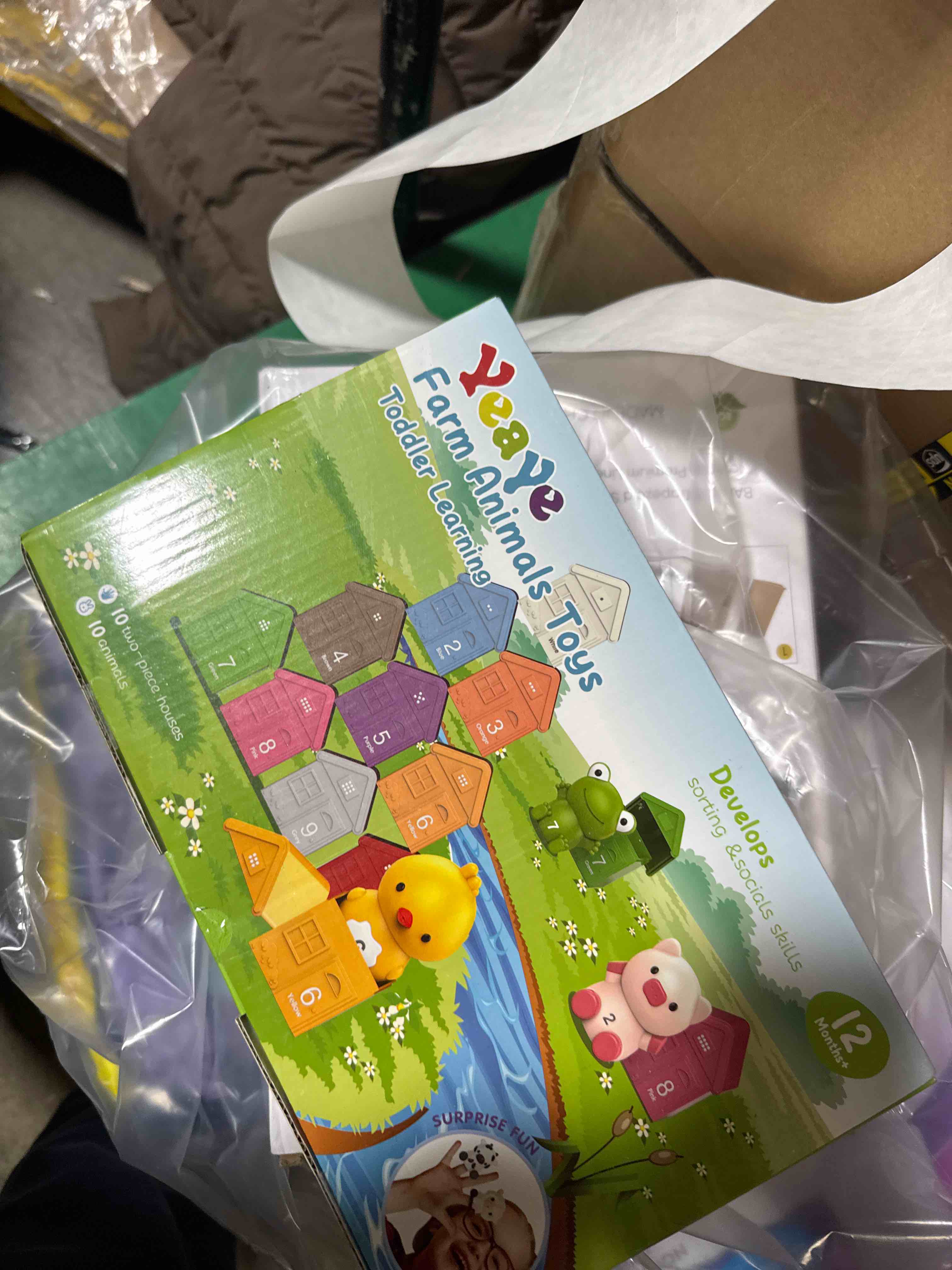 Condition photo showing New/Like New for Superwinky Farm Animal Matching Toys for Toddlers 1-3 Year Old, Montessori Learning Toys, Counting Sort Matching Game for 1 2 3 Year Old Boys Girls Birthday Gifts